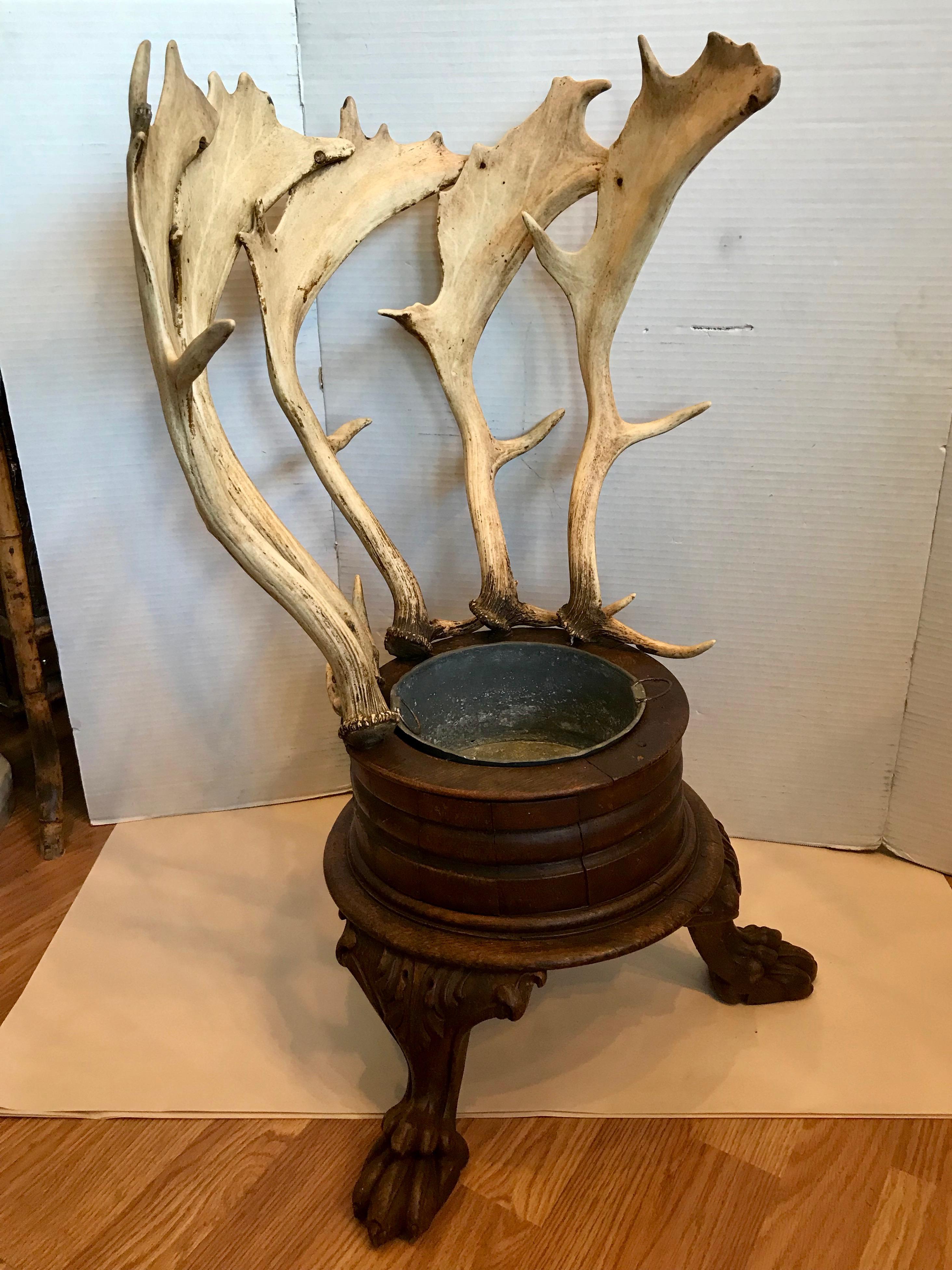 19th Century 19TH Century Horn Appointed  Wine Cooler For Sale