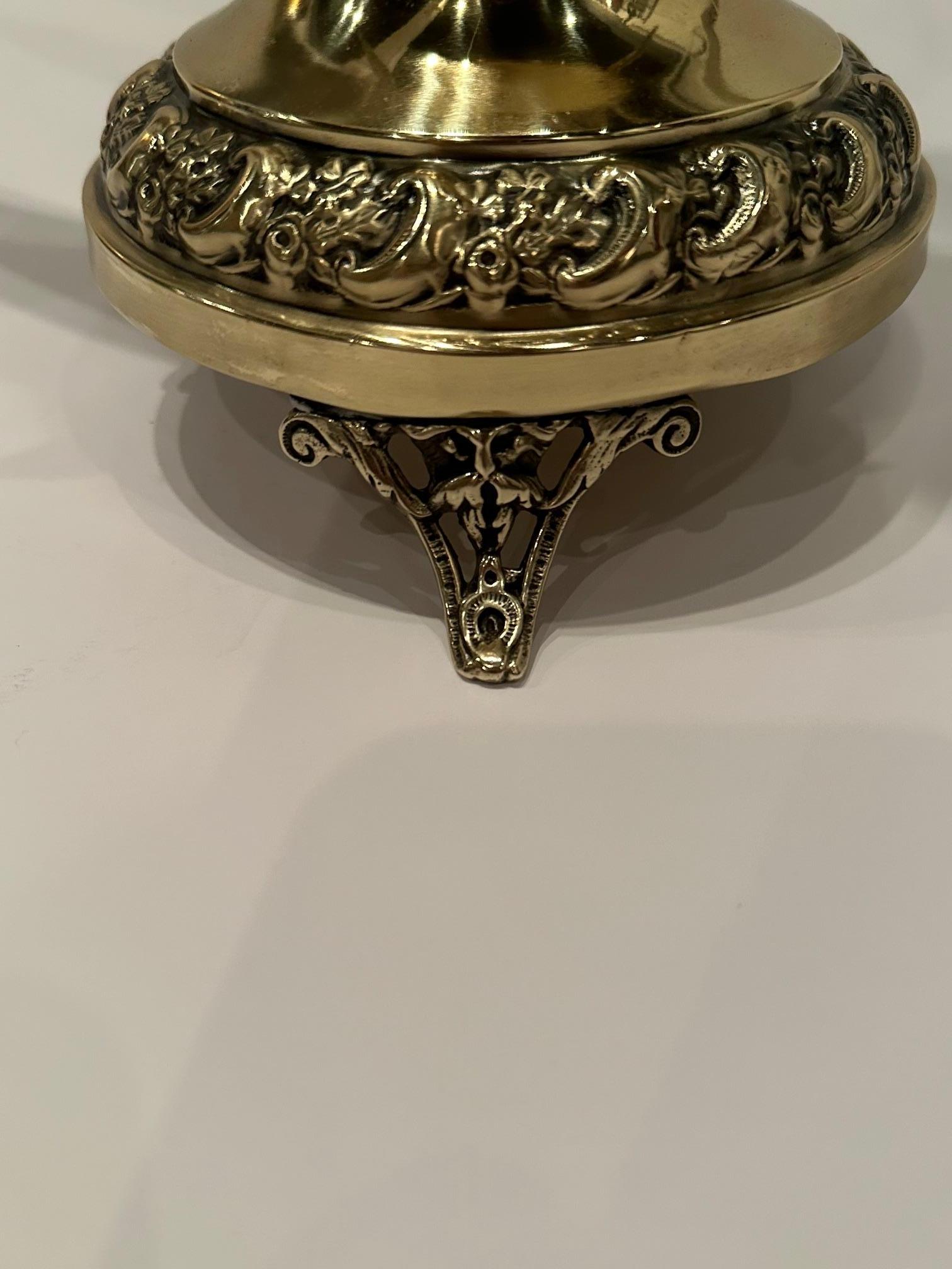 19th Century Horn & Brass Covered Trophy Cup Accessory For Sale 9