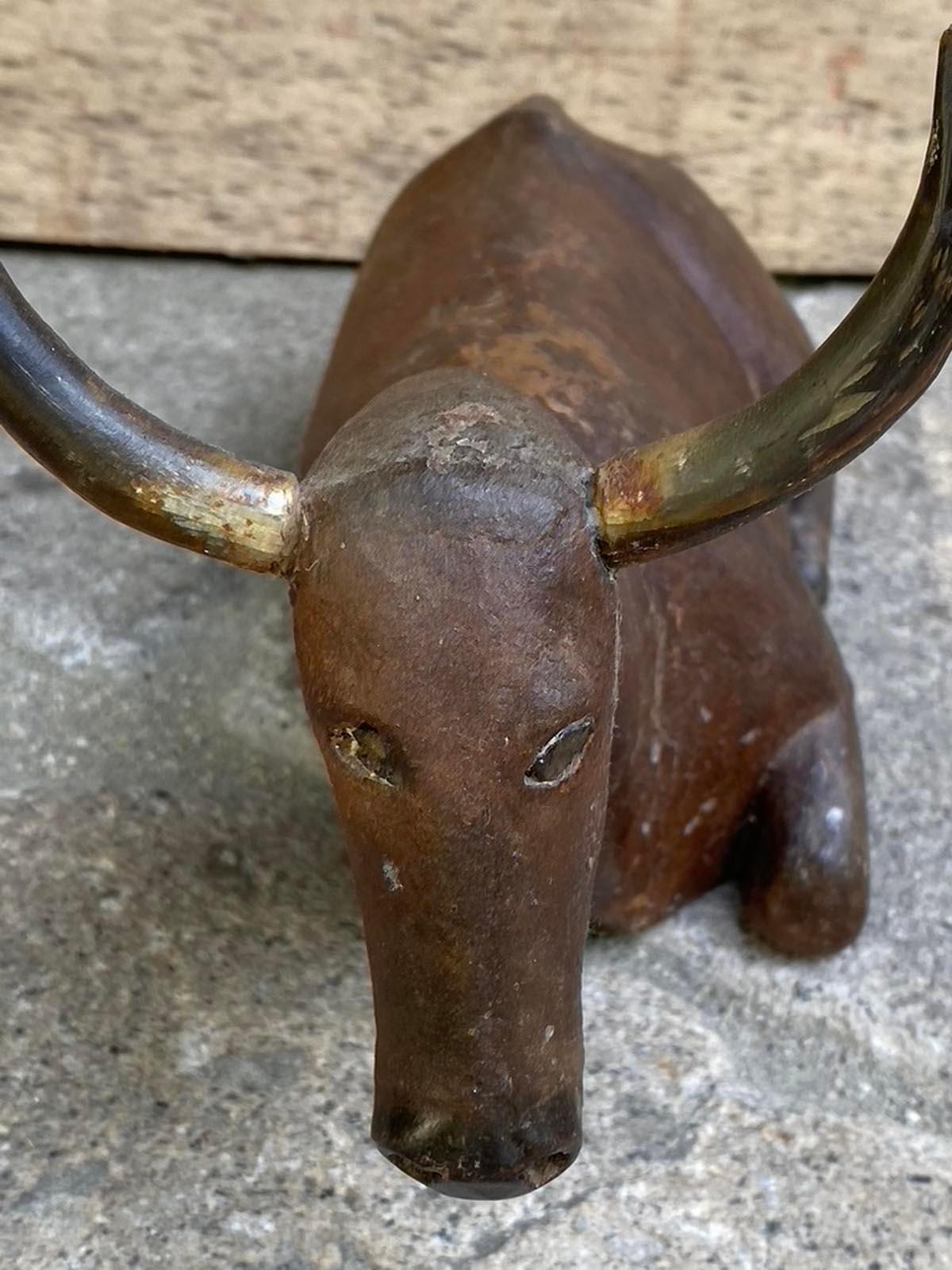 19th Century Horse and Ox from Nativity Scene For Sale 3