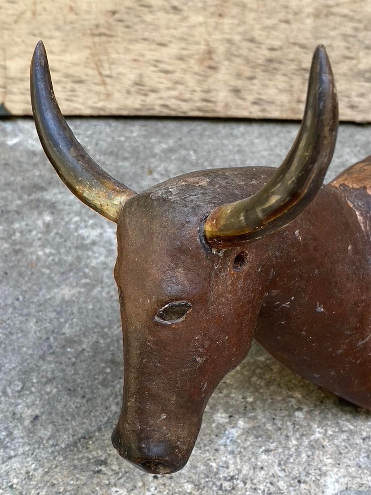19th Century Horse and Ox from Nativity Scene For Sale 4