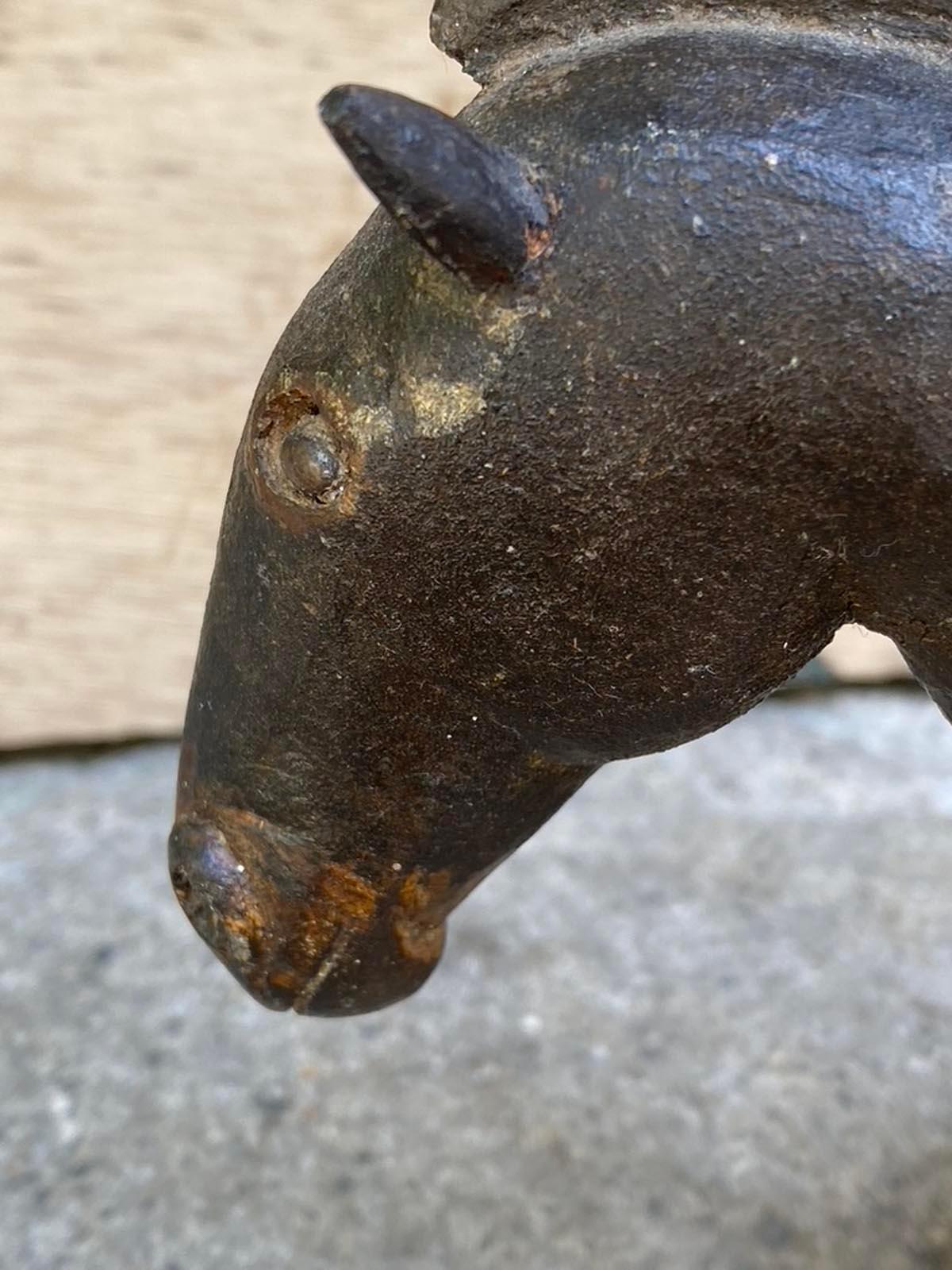 19th Century Horse and Ox from Nativity Scene For Sale 1