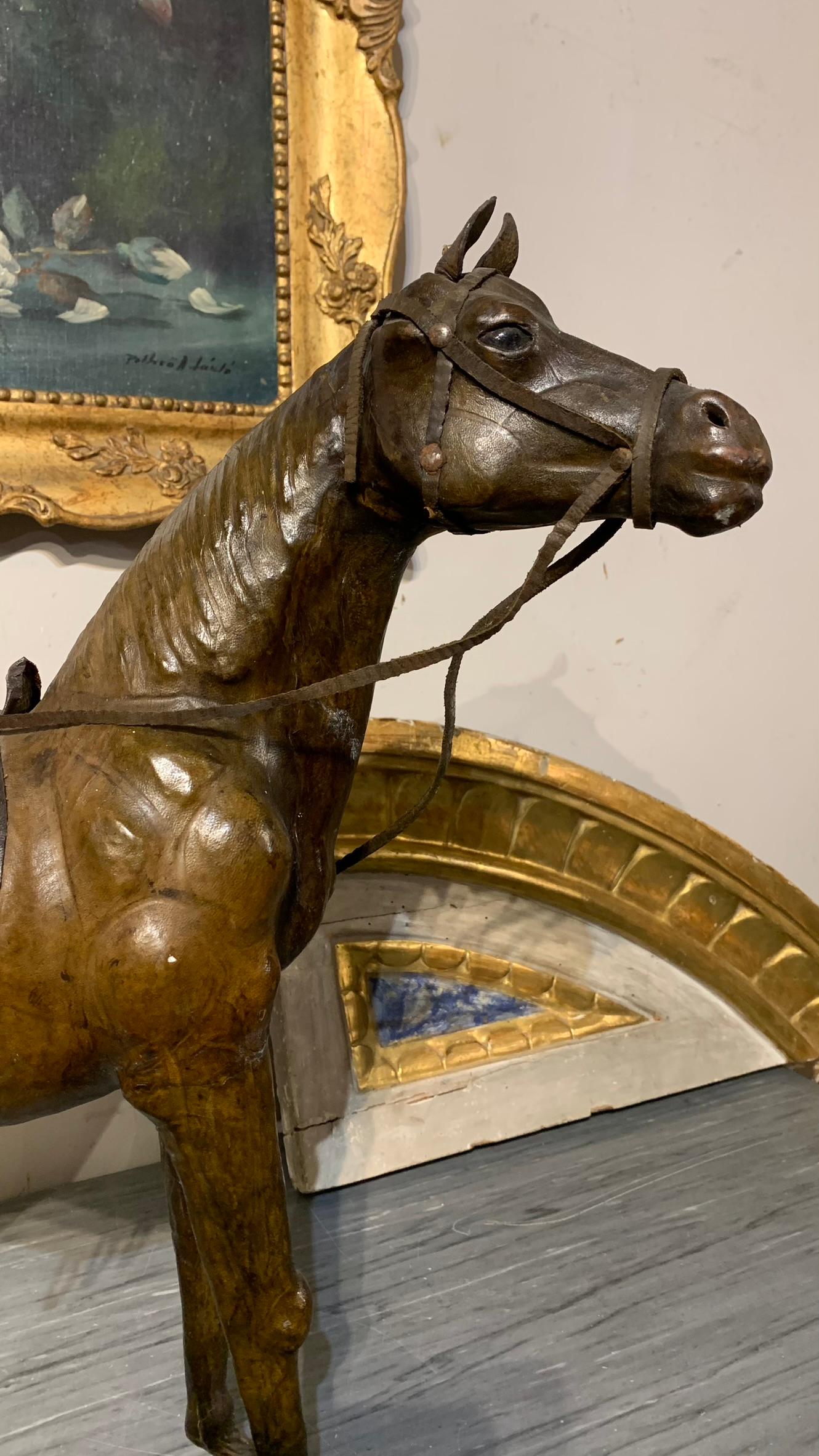 Animal Skin 19th CENTURY HORSE MODEL For Sale