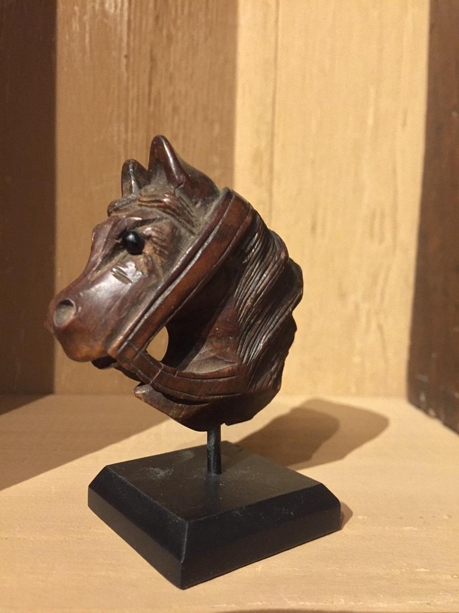 Victorian 19th Century Horse Pipe Head For Sale