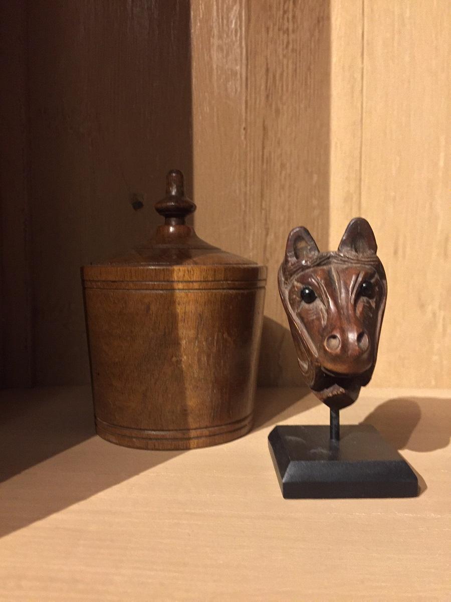French 19th Century Horse Pipe Head For Sale