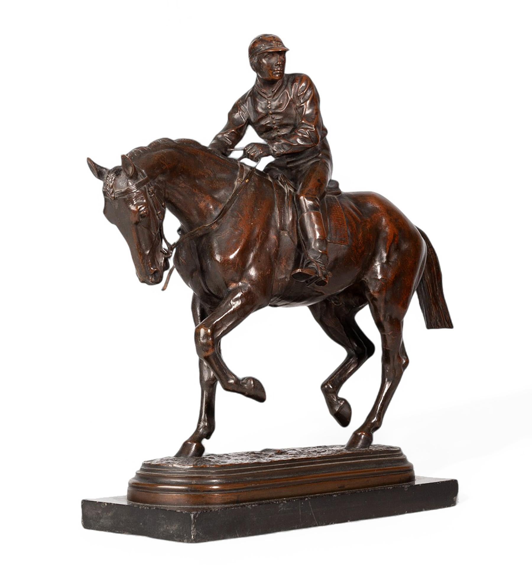 Sporting Art Sculpture du 19ème siècle « Le Grand Jockey » d'Isidore-Jules Bonheur
