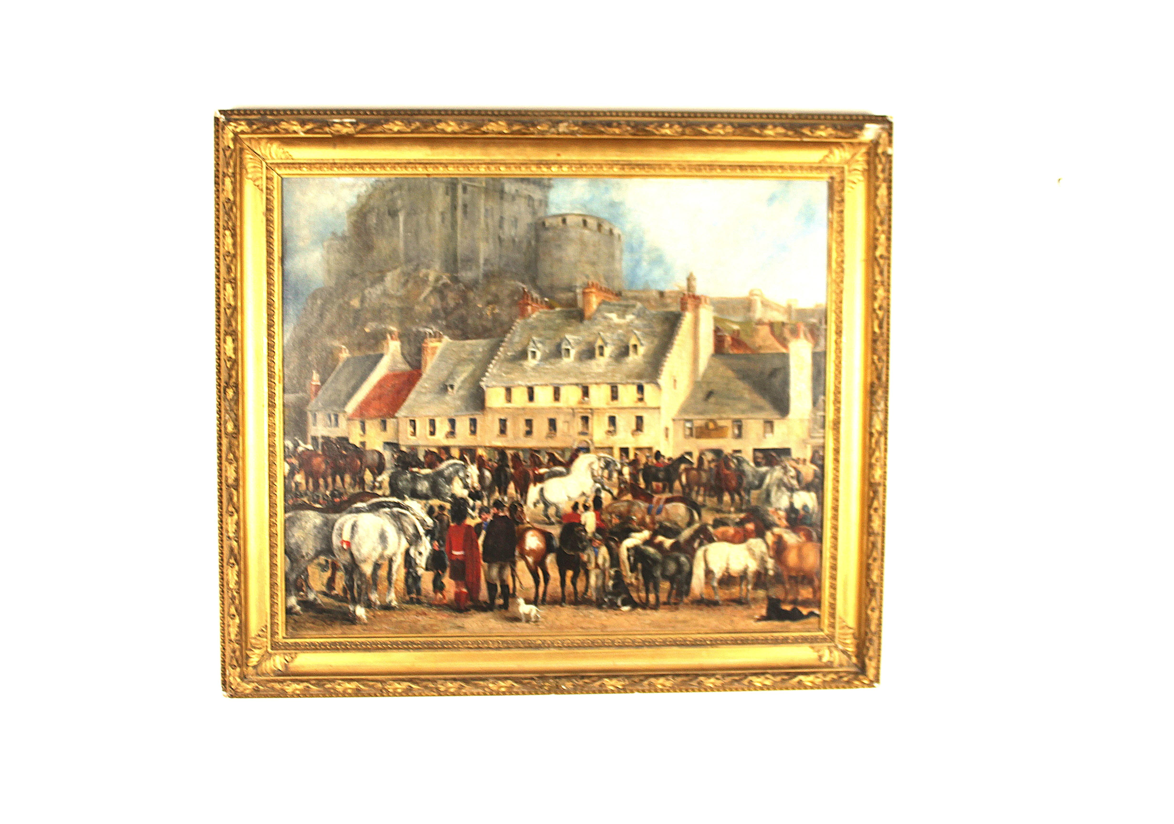 Canvas 19th-century Horse Painting For Sale