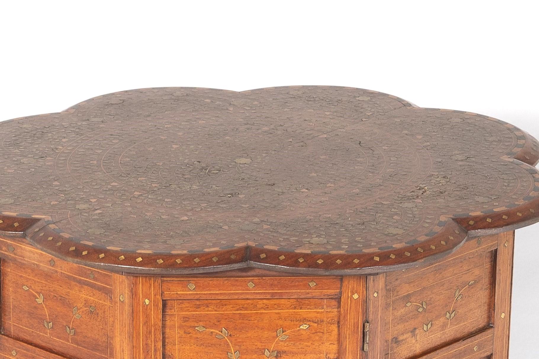 19th Century Hoshiarpur Inlaid Occasional Side Table – British India 3