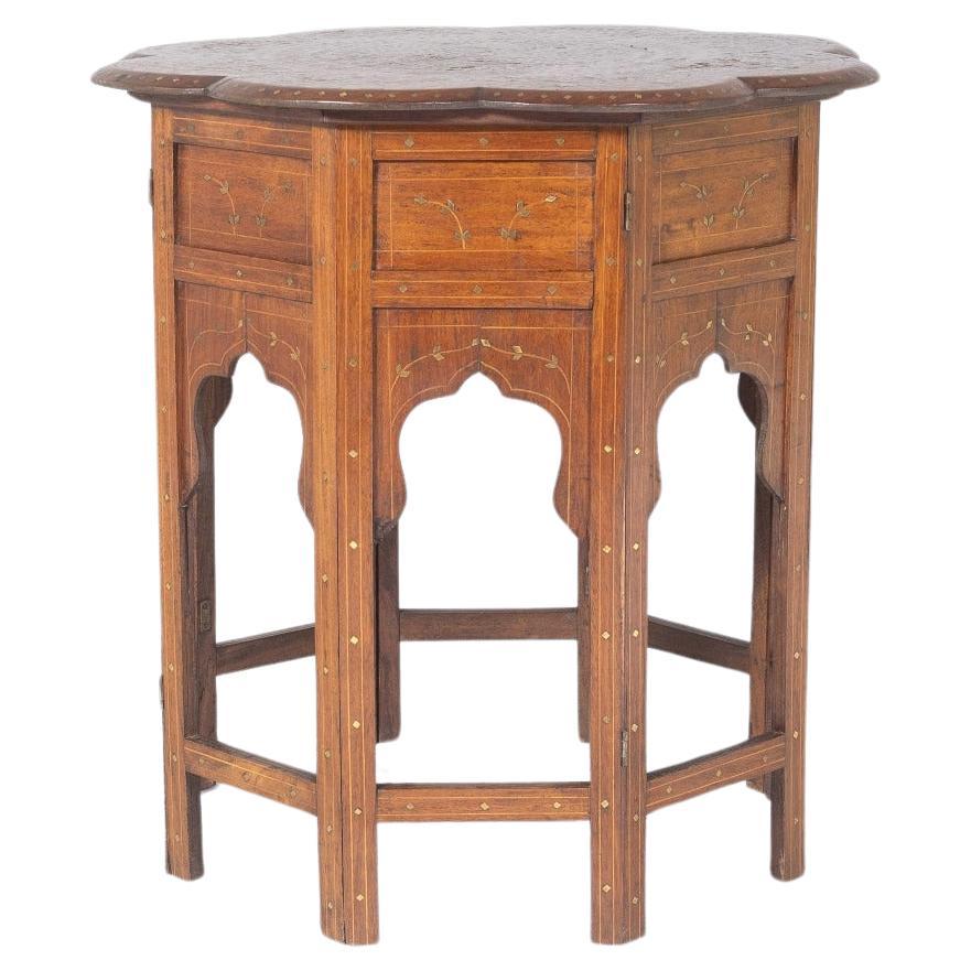 19th Century Hoshiarpur Inlaid Occasional Side Table – British India