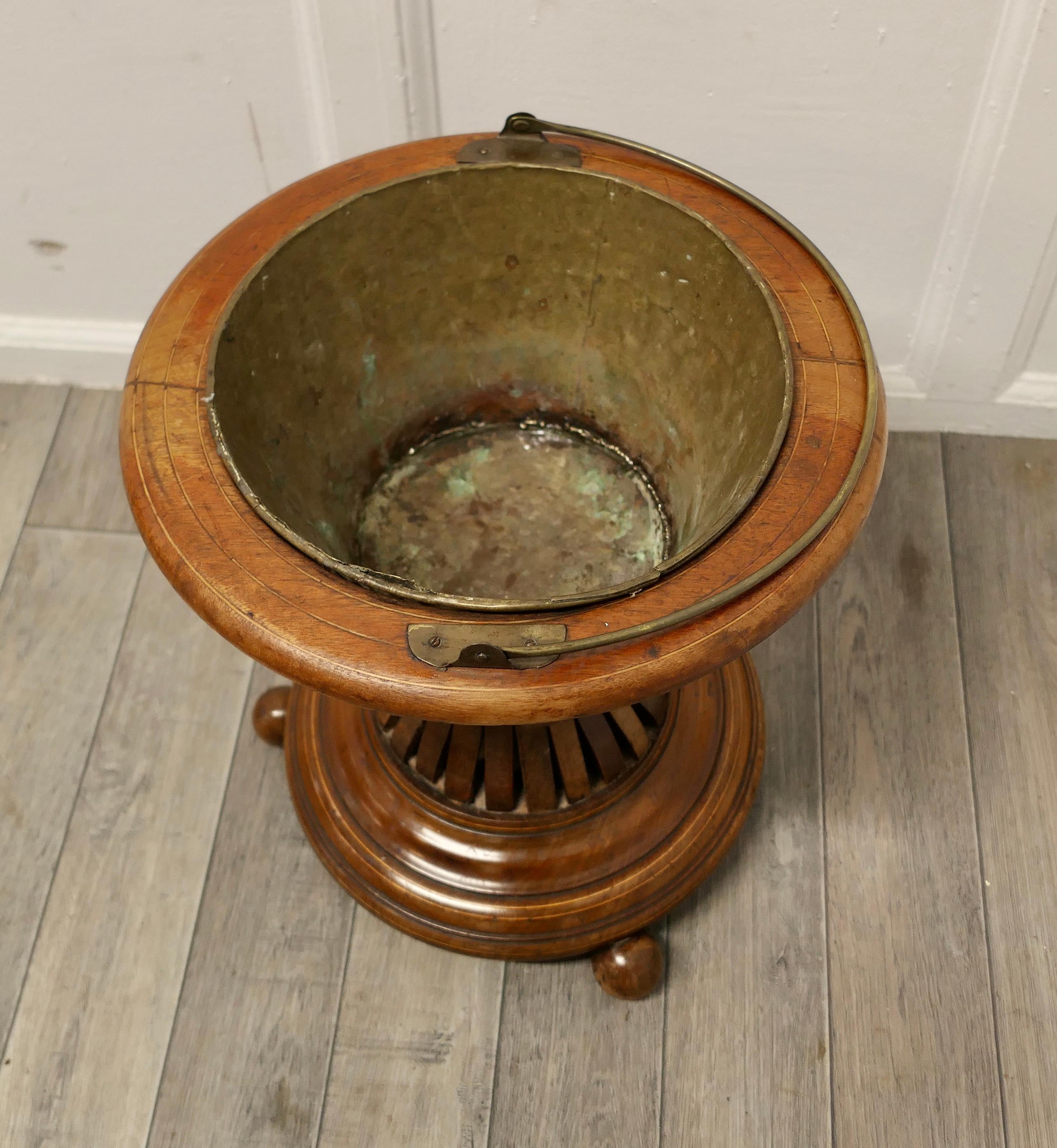 19th Century Hourglass Peat Bucket Planter For Sale 4