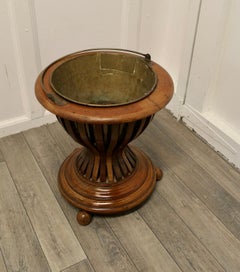 19th Century Hourglass Peat Bucket Planter