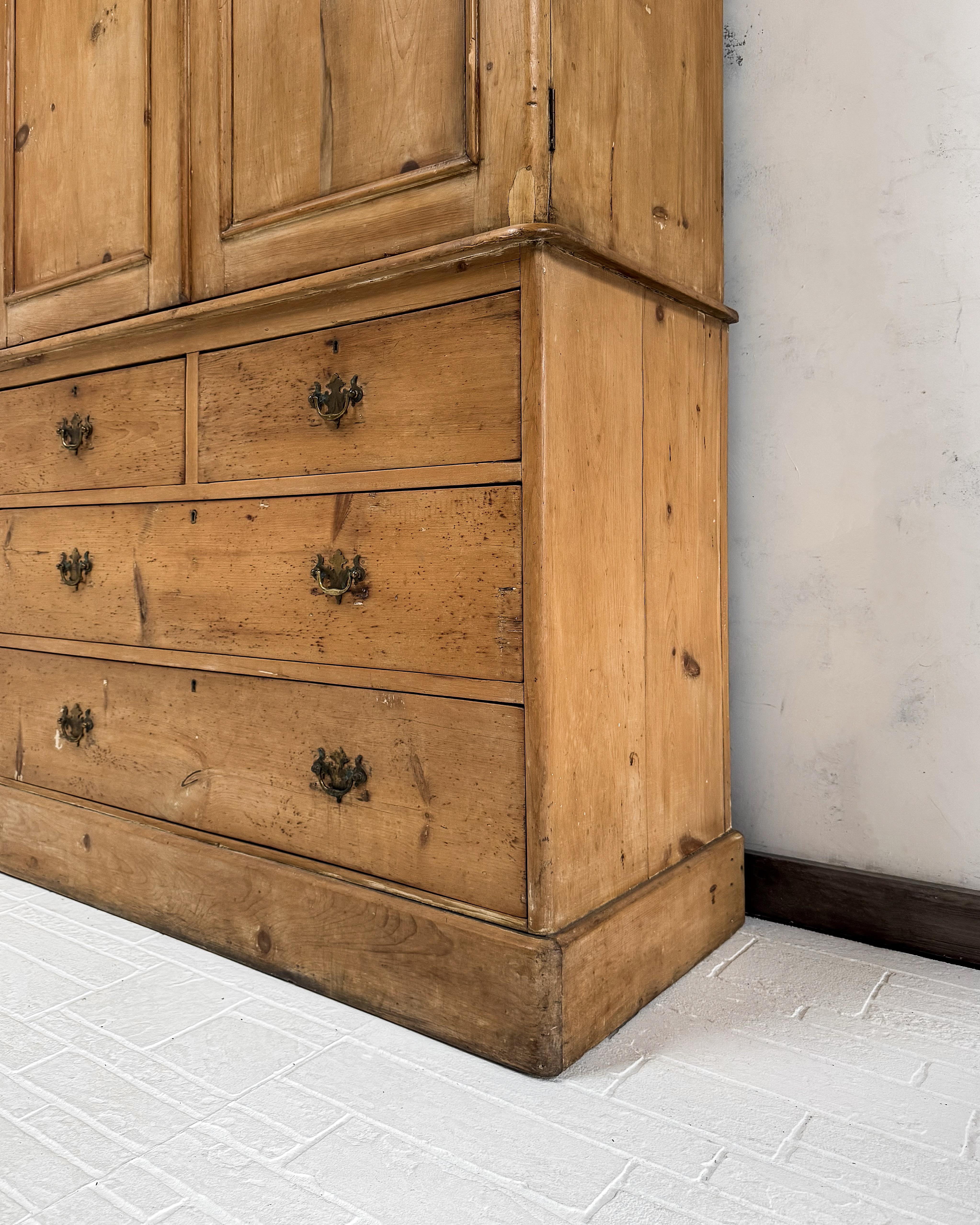 19th Century Housekeeper's Cupboard with Arched Panel Doors 6