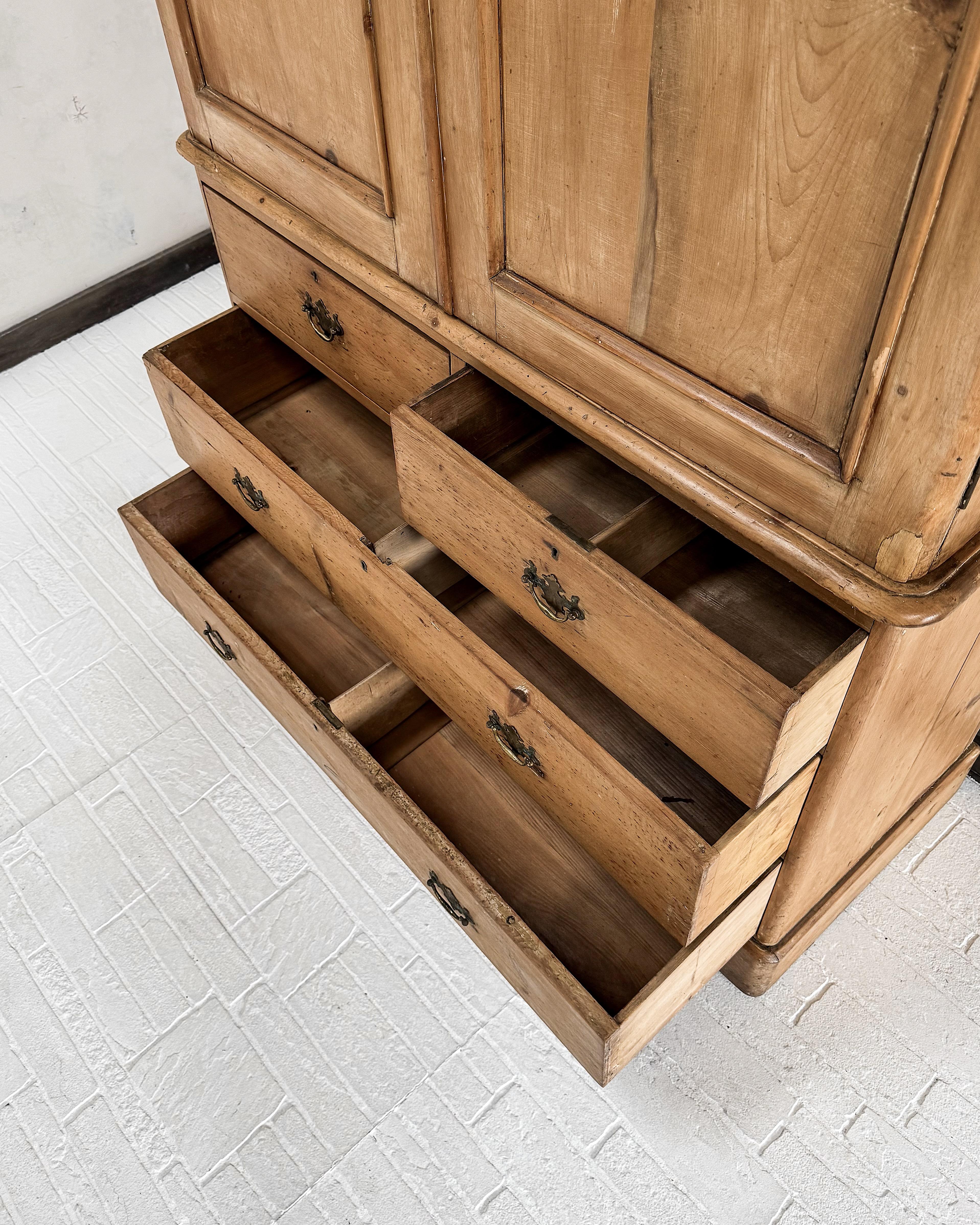 19th Century Housekeeper's Cupboard with Arched Panel Doors 14