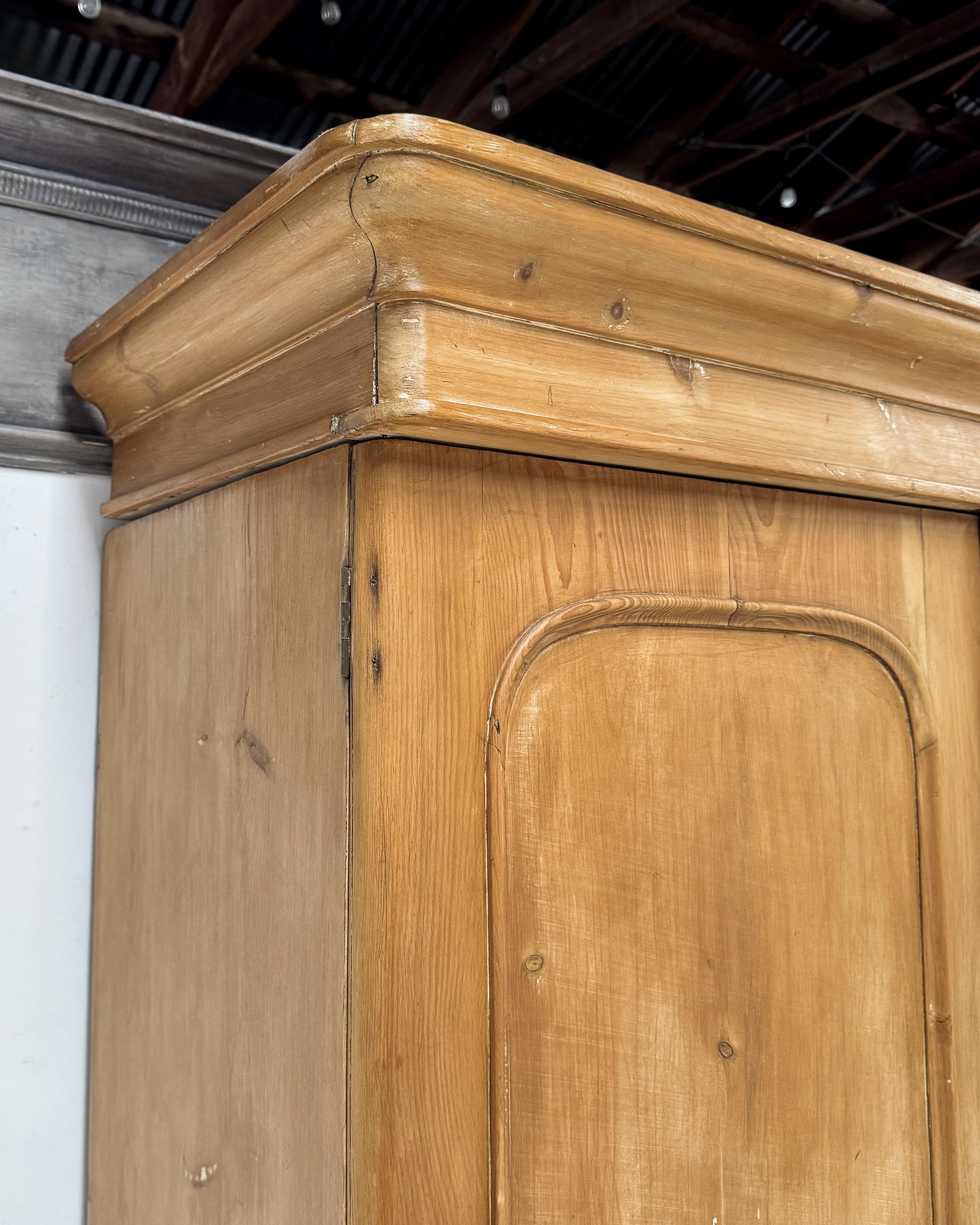 19th Century Housekeeper's Cupboard with Arched Panel Doors In Good Condition In Mckinney, TX