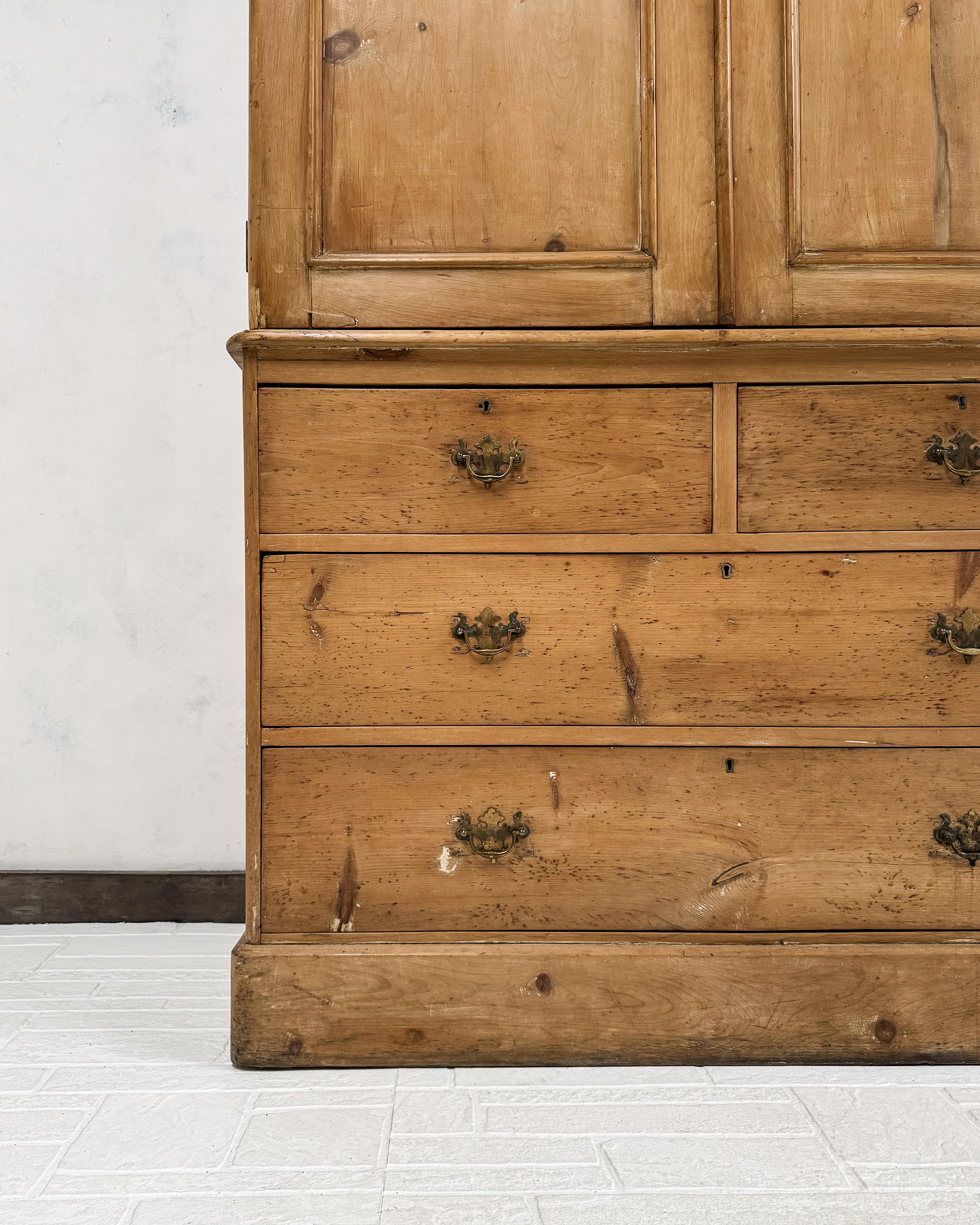 19th Century Housekeeper's Cupboard with Arched Panel Doors 2