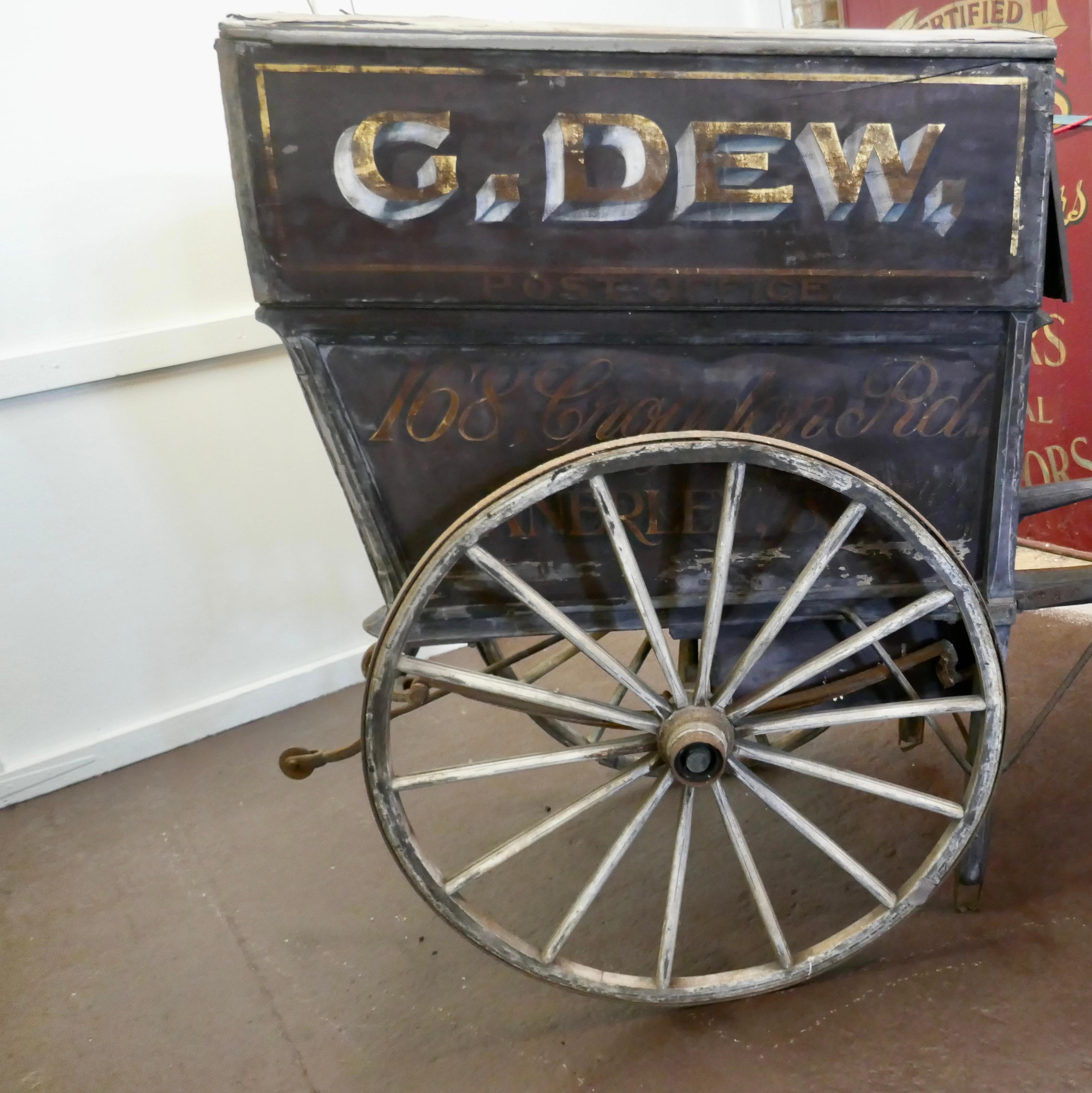 19th Century Hovis, Grocery and Post Office Delivery Hand Cart For Sale 1