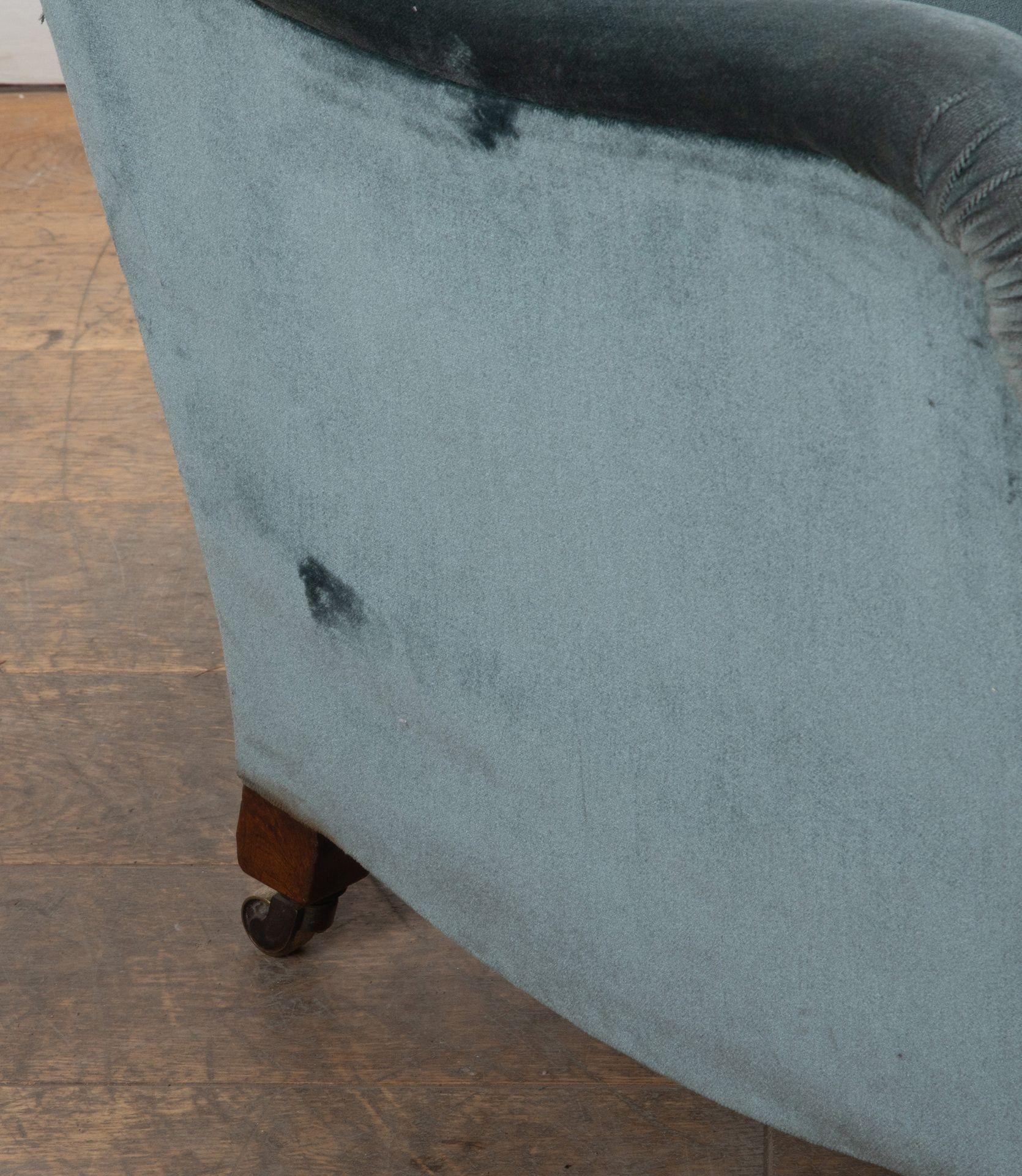 Sillón Howard and Sons Bridgewater del siglo XIX Tapicería en venta