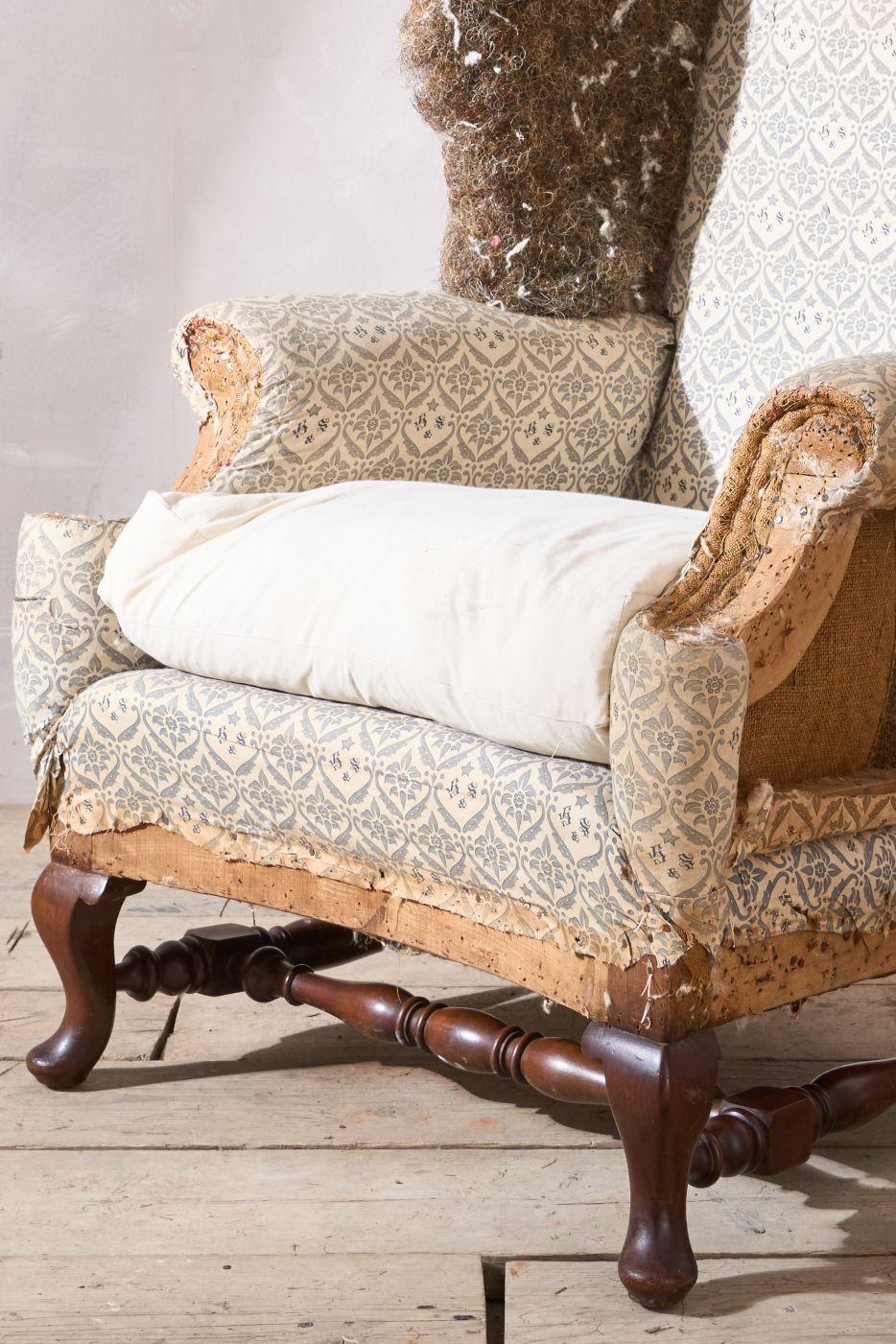 If you would like this armchair upholstered please click yes in the upholstery drop down menu. This would require 7 metres of material. You can supply your own or please get in touch and we will send you the list of fabric companies we work