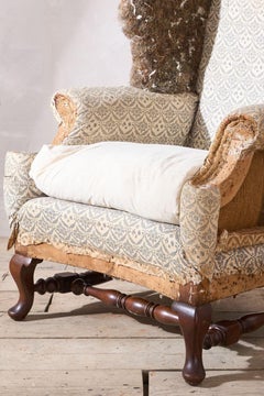 19th century Howard and sons Ennismore Wingback armchair