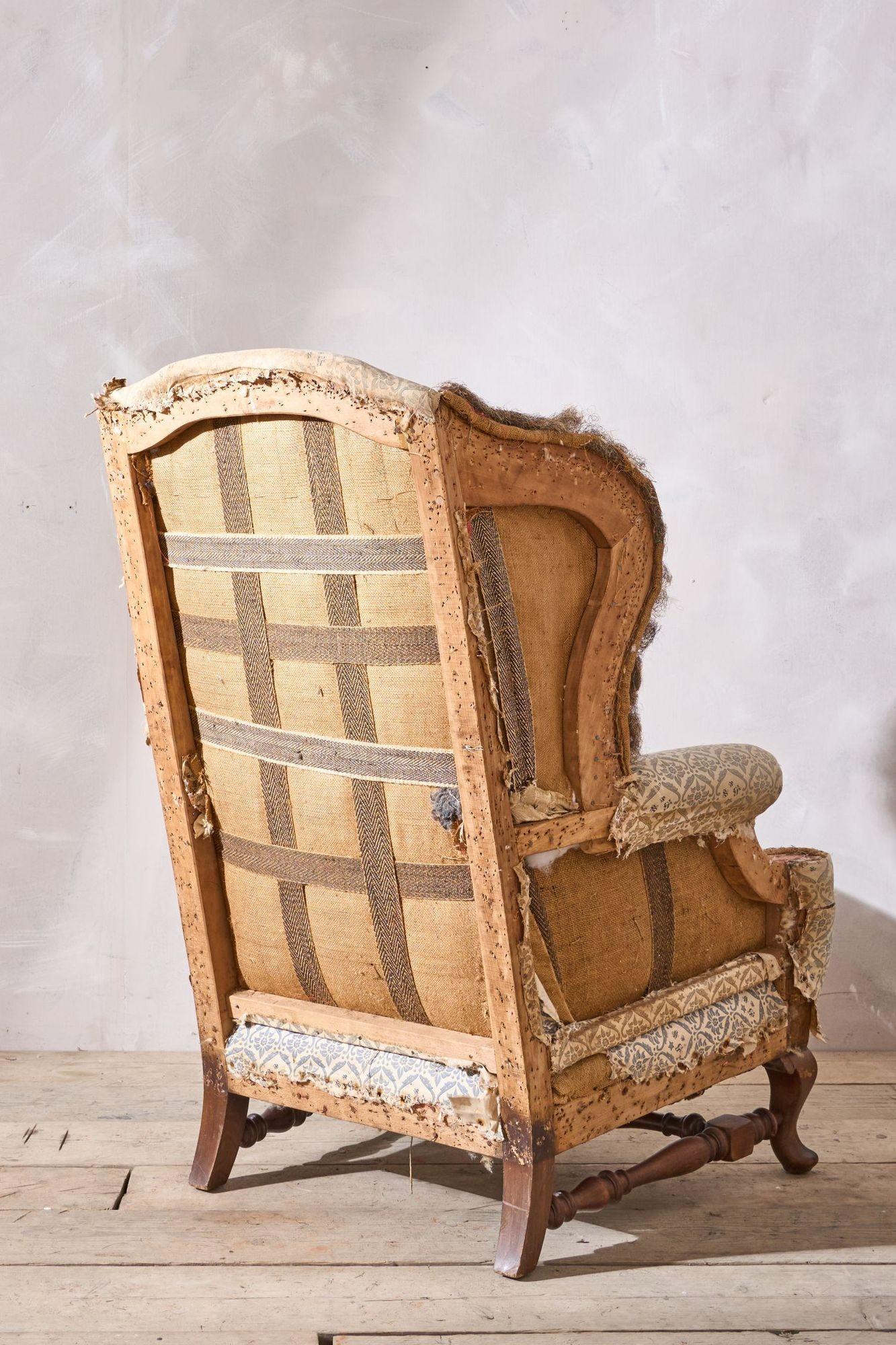 Siglo XIX Sillón Howard and Sons Ennismore Wingback siglo XIX en venta