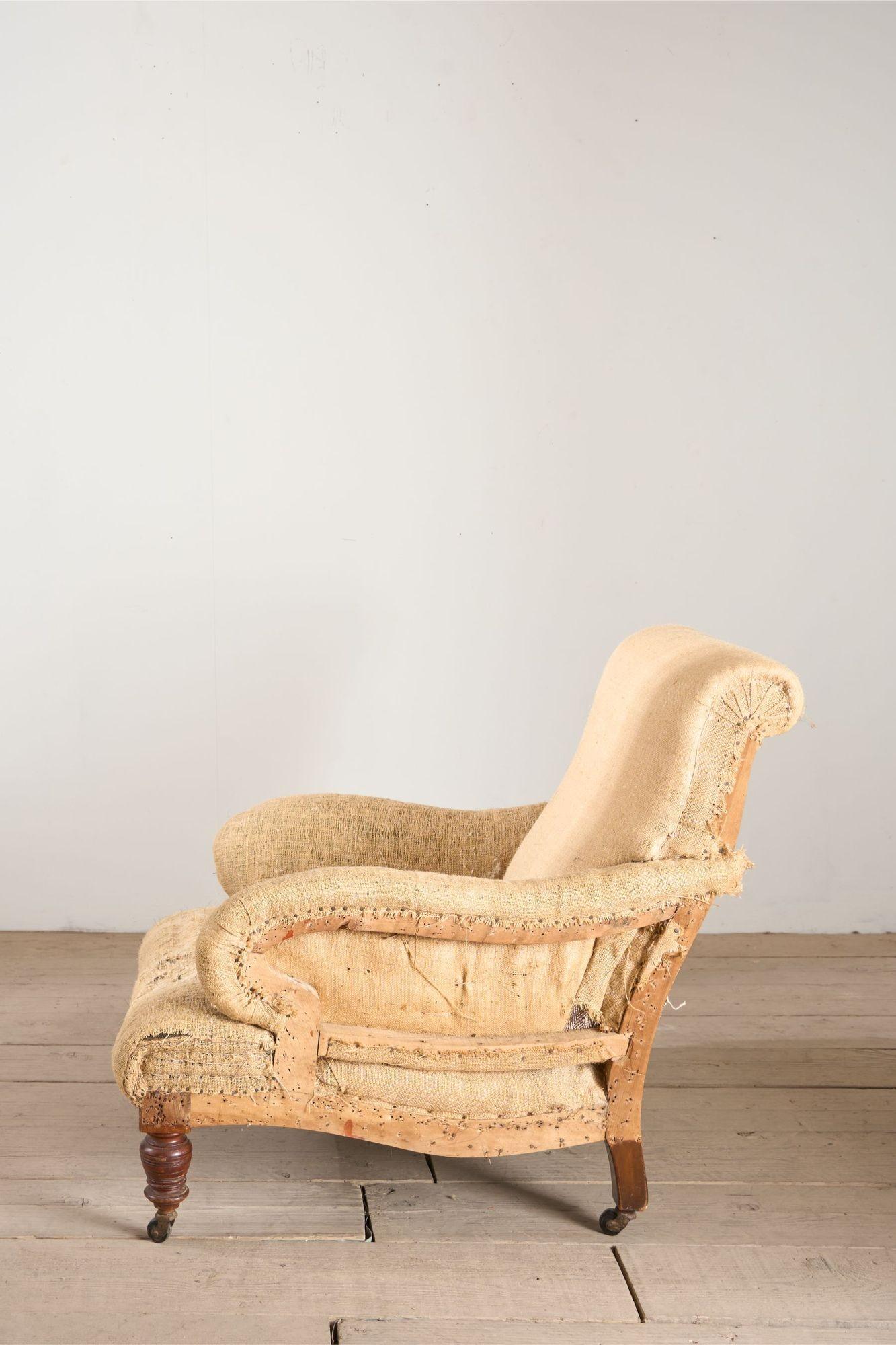 19. Jahrhundert Howard and Sons Stil Bridgewater Sessel - Hessisch im Zustand „Hervorragend“ im Angebot in Malton, GB
