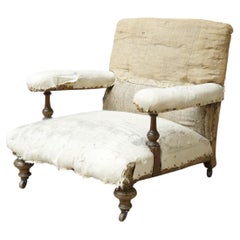 19th Century Howard & Son Style Open Armchair