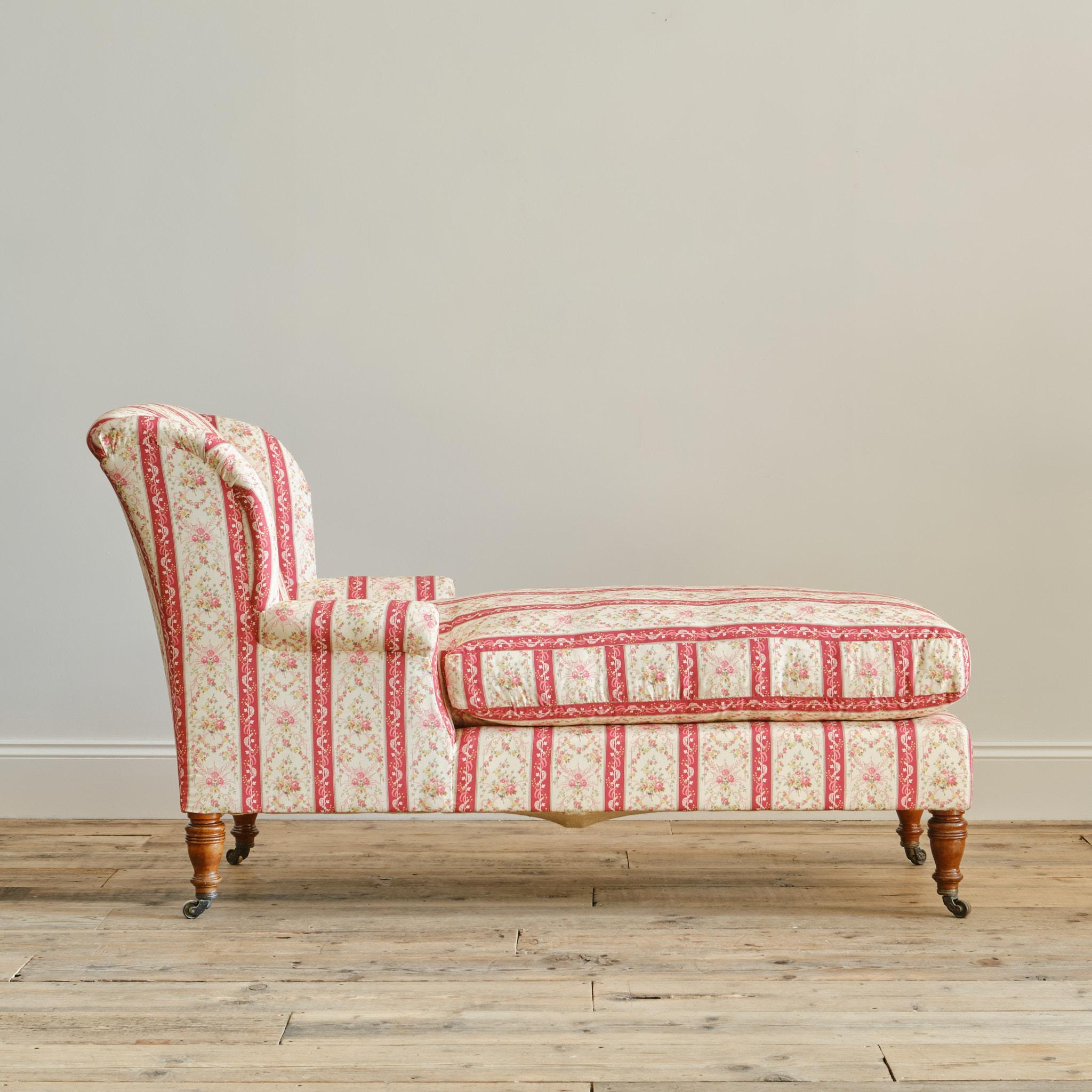 19th Century Howard & Sons Daybed Victoriano en venta