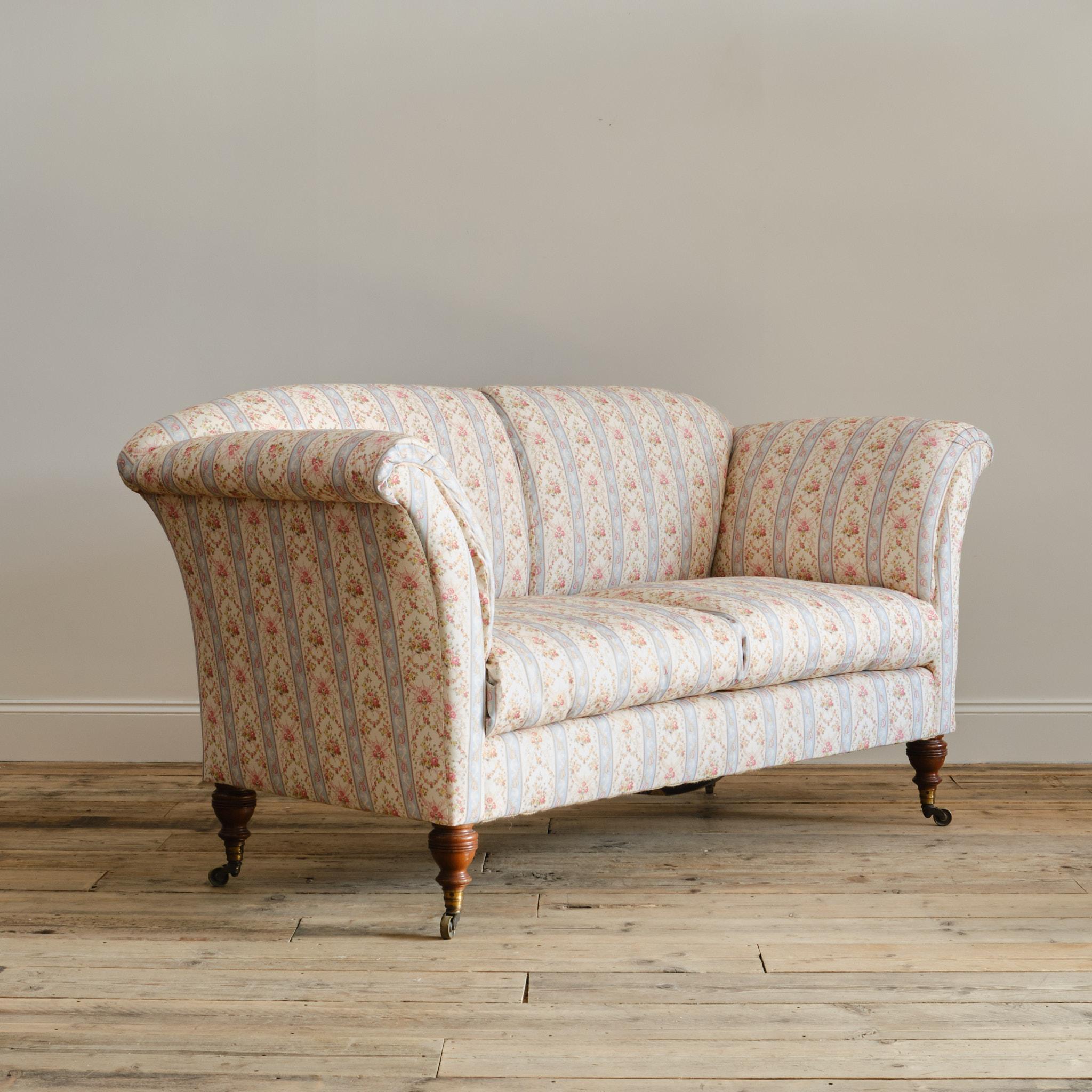 British Howard & Sons Grantley Sofa c1900