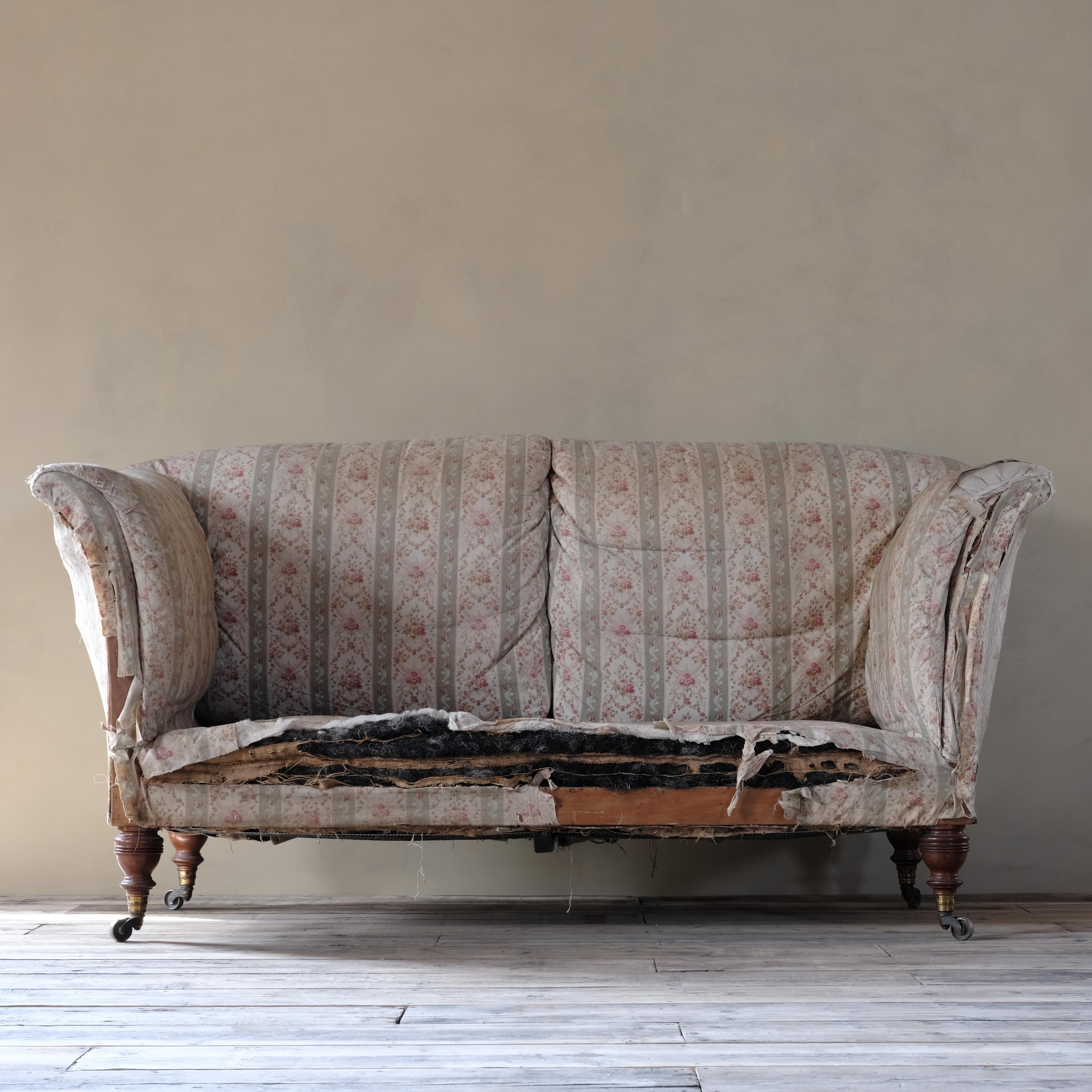 19th Century Howard & Sons Grantley Sofa c1880 For Sale 1