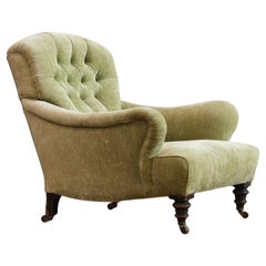 Poltrona 'Bridgewater' in stile Howard and Sons del XIX secolo