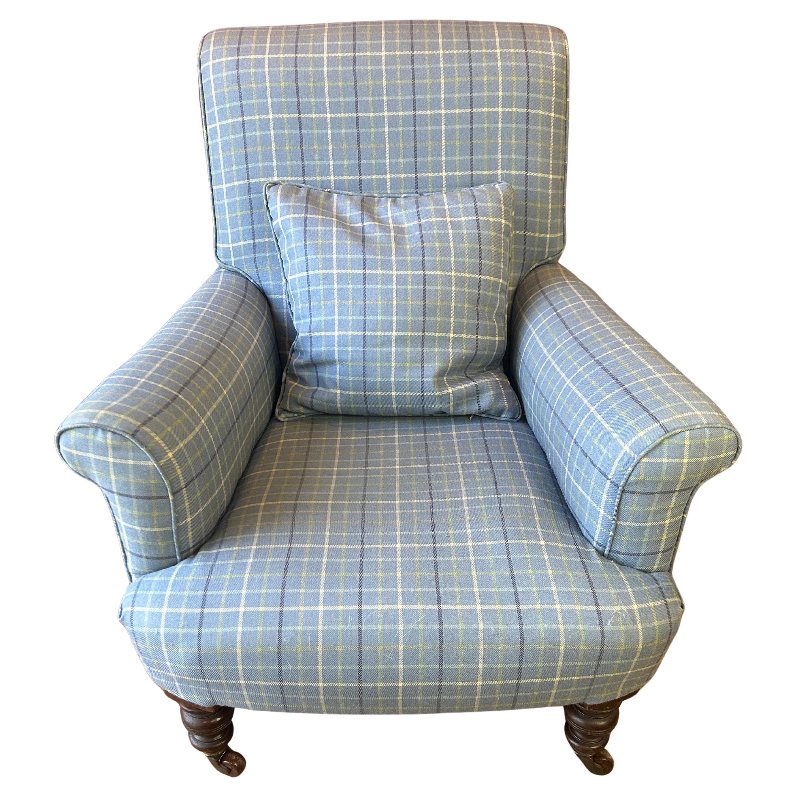 19. Jahrhundert Howard & Sons Style Upholstering Arm Chair im Angebot