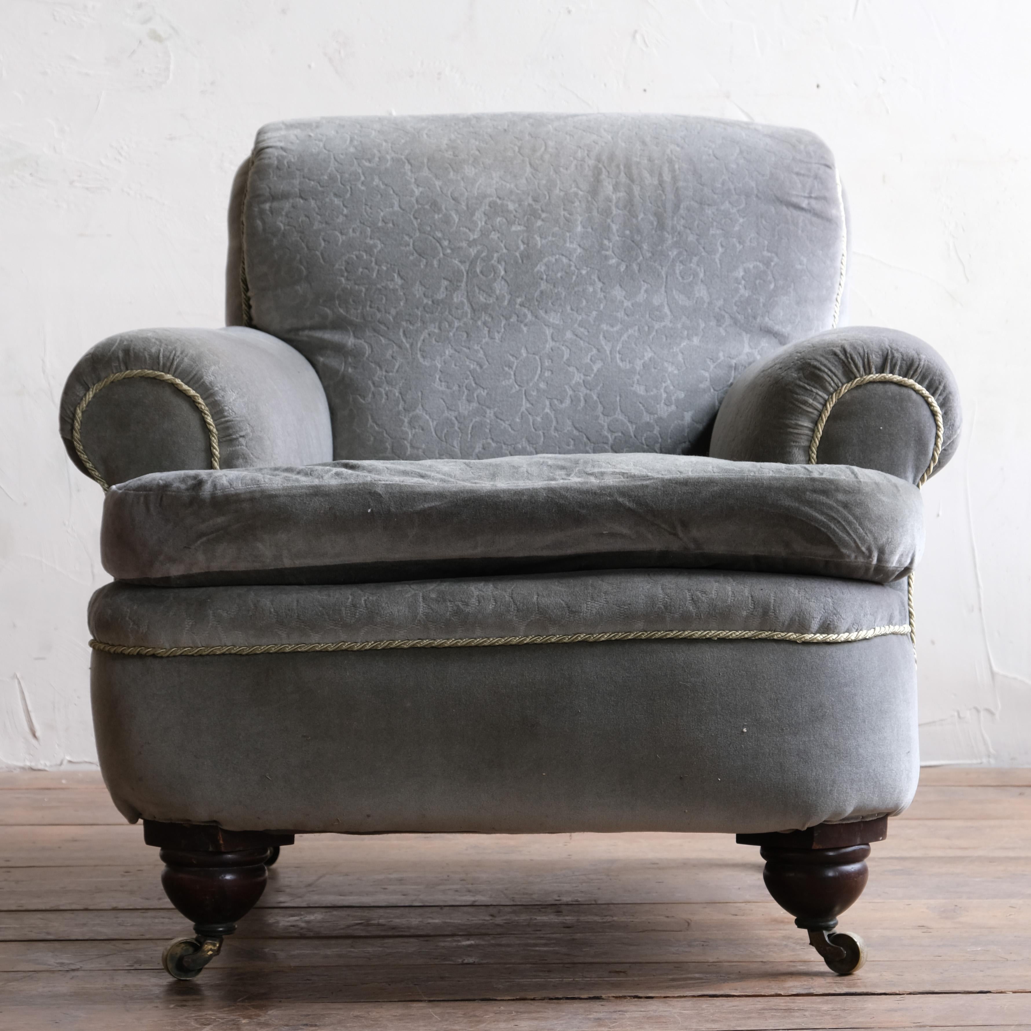 Victorian 19th Century Howard Style Armchair For Sale