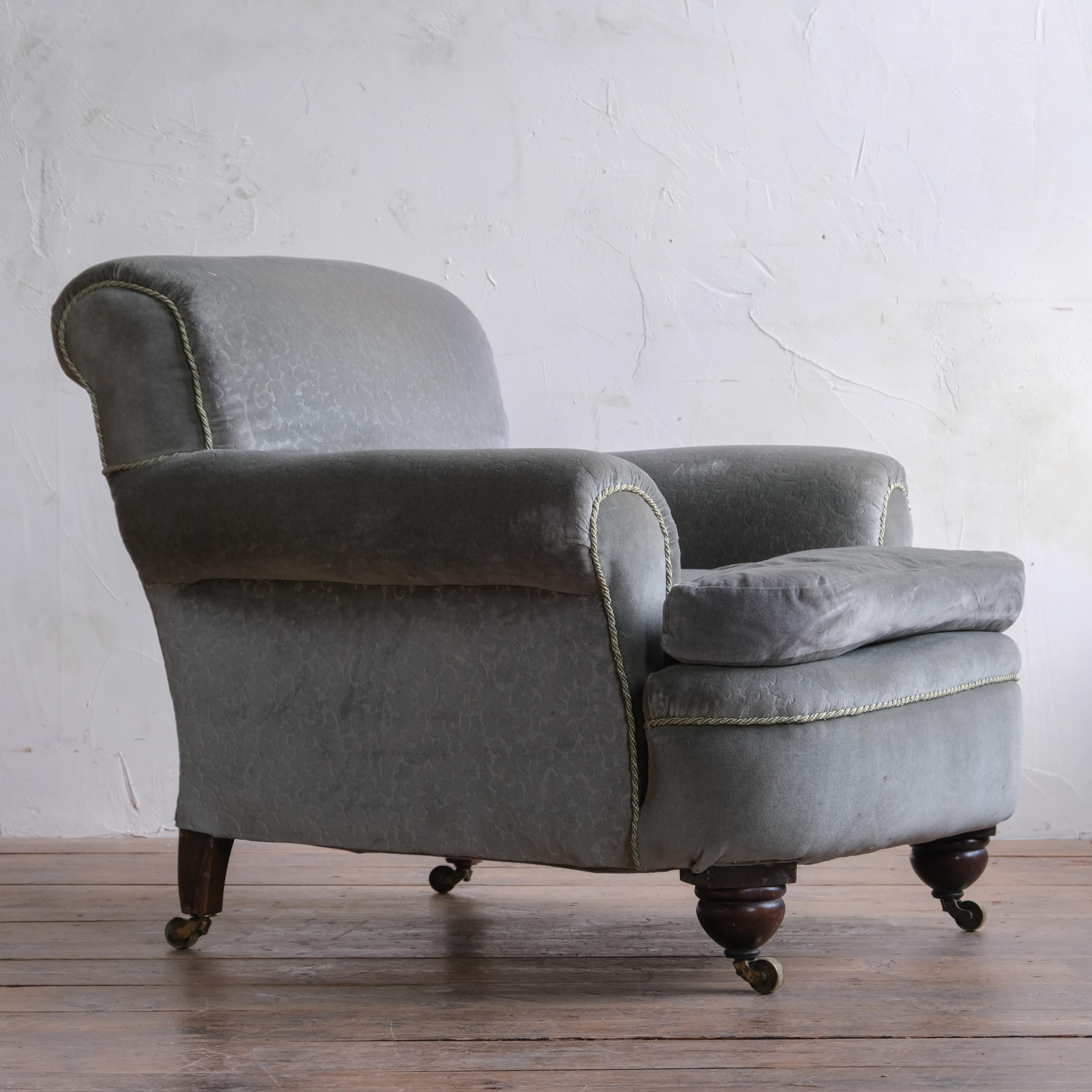 British 19th Century Howard Style Armchair For Sale