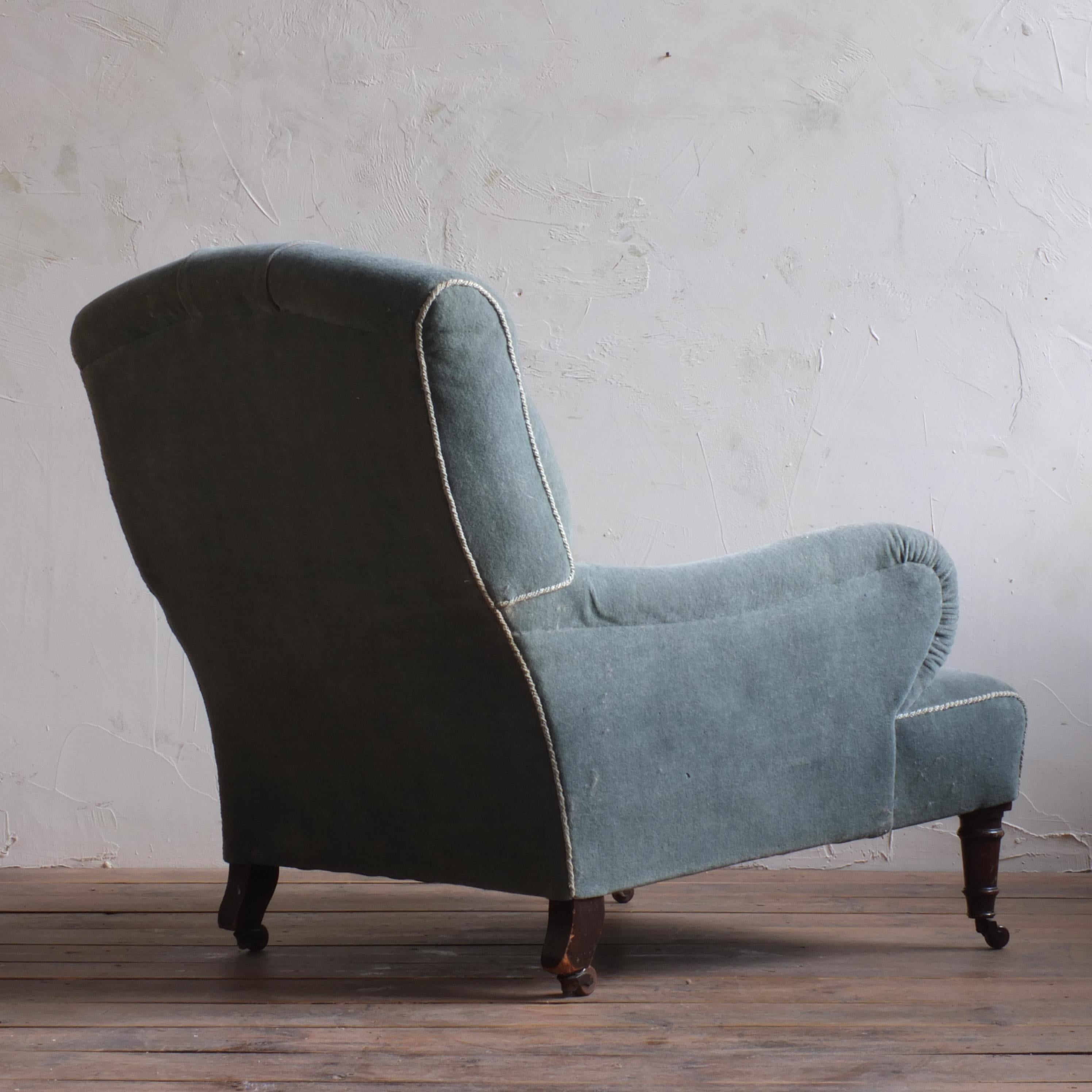 19th Century 19Th Century Howard Style Deep Seated Armchair