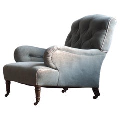 19Th Century Howard Style Deep Seated Armchair
