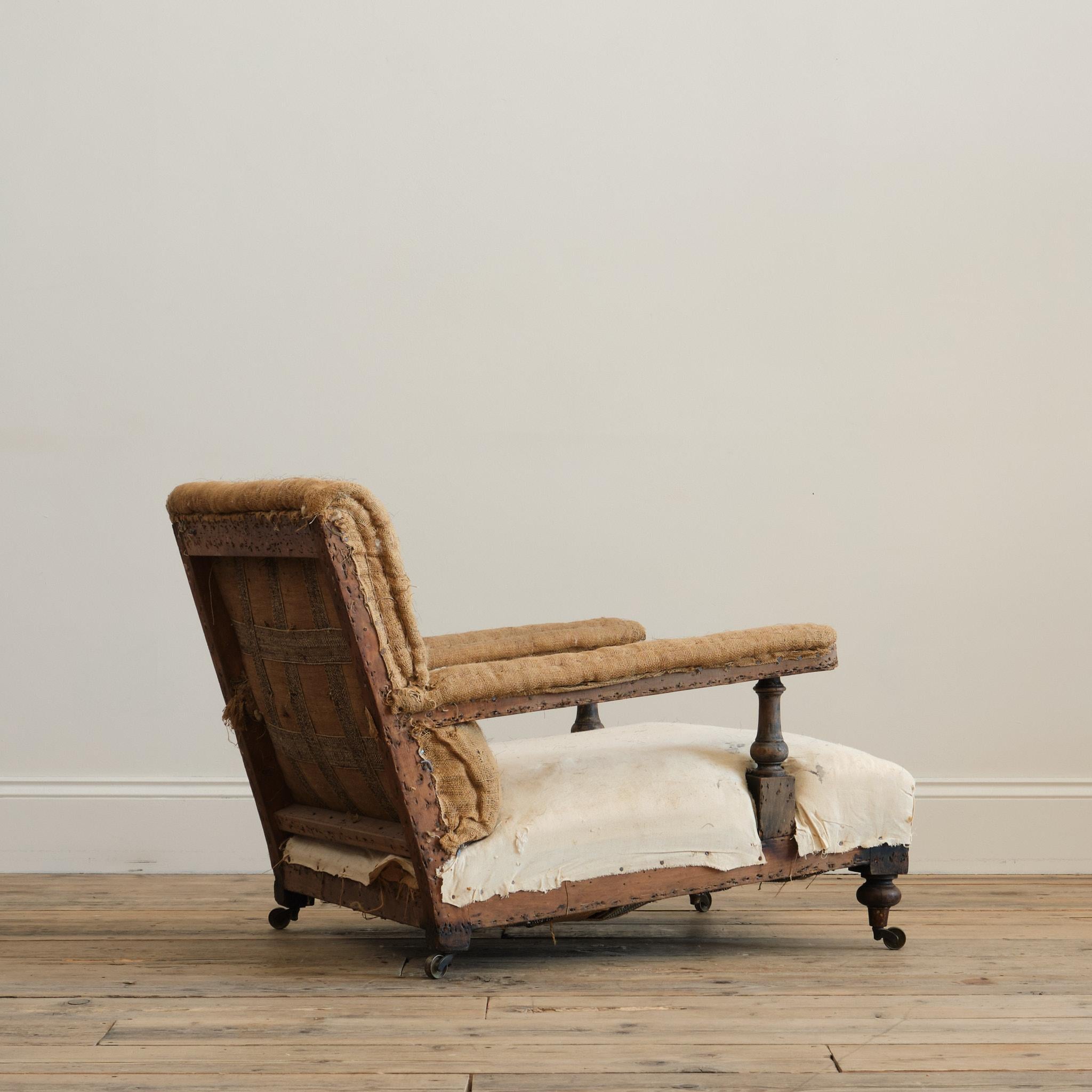 Fauteuil ouvert de style Howard, 19e siècle, vers 1860 en vente 1