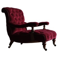 19th Century Howard Style Open Armchair