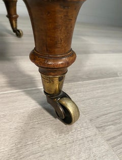 19th Century Howard Style Willoughby Armchair With Cope Castors