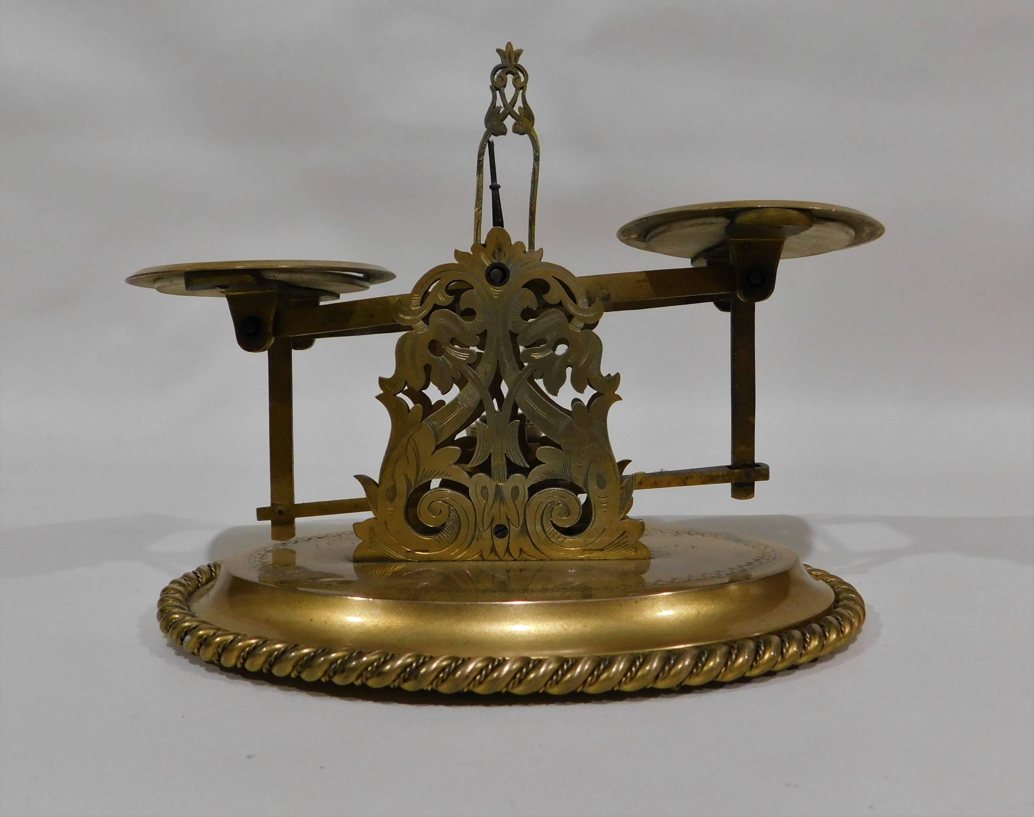 English 19th Century Howell James & Company Postal Letter Scale
