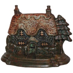19th Century Hubley Original Painted House Doorstop