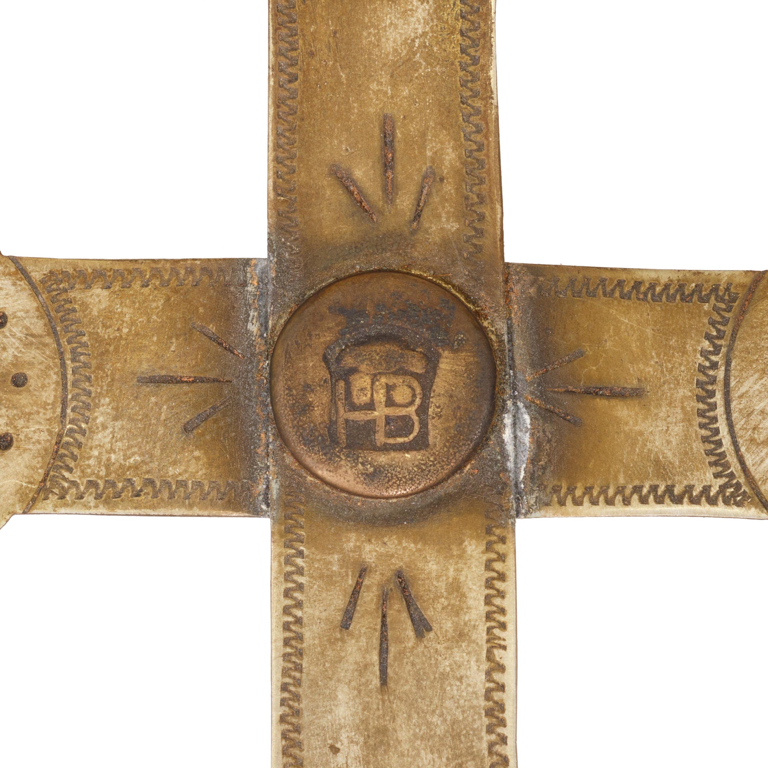 19. Jahrhundert Hudson Bay Silberhandelsperlenkreuz-Halskette (Indigene Kunst (Nord-/Südamerika)) im Angebot