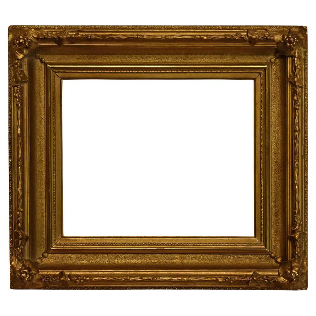 19th Century Hudson River Gold 10x13 Picture Frame For Sale