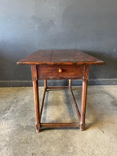 19th Century Hudson Vally Country Table or Desk with Drawers and Stretchers