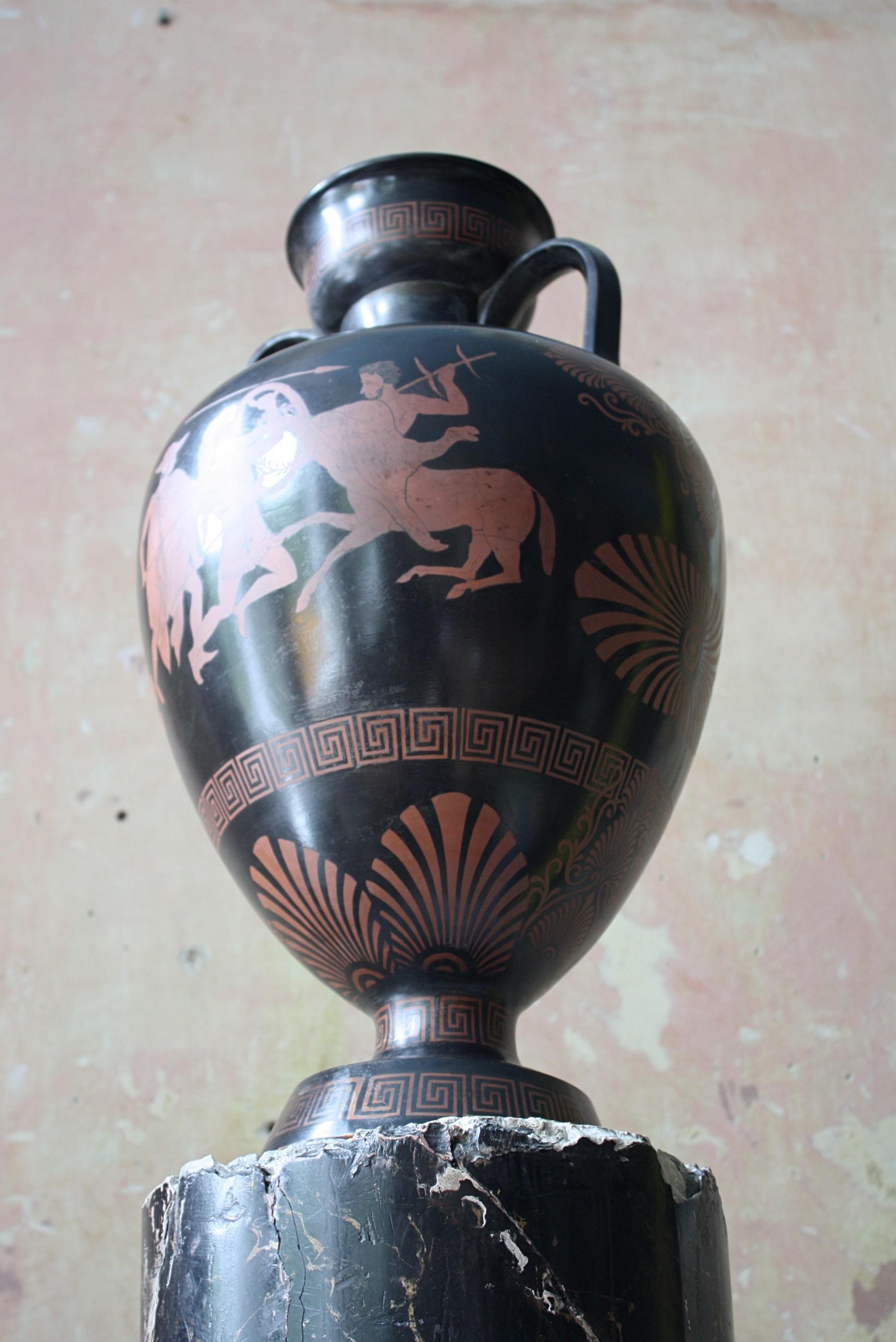 19th Century Huge Terracotta Amphora Jar/Vase Etruscan Greek Grand Tour 6