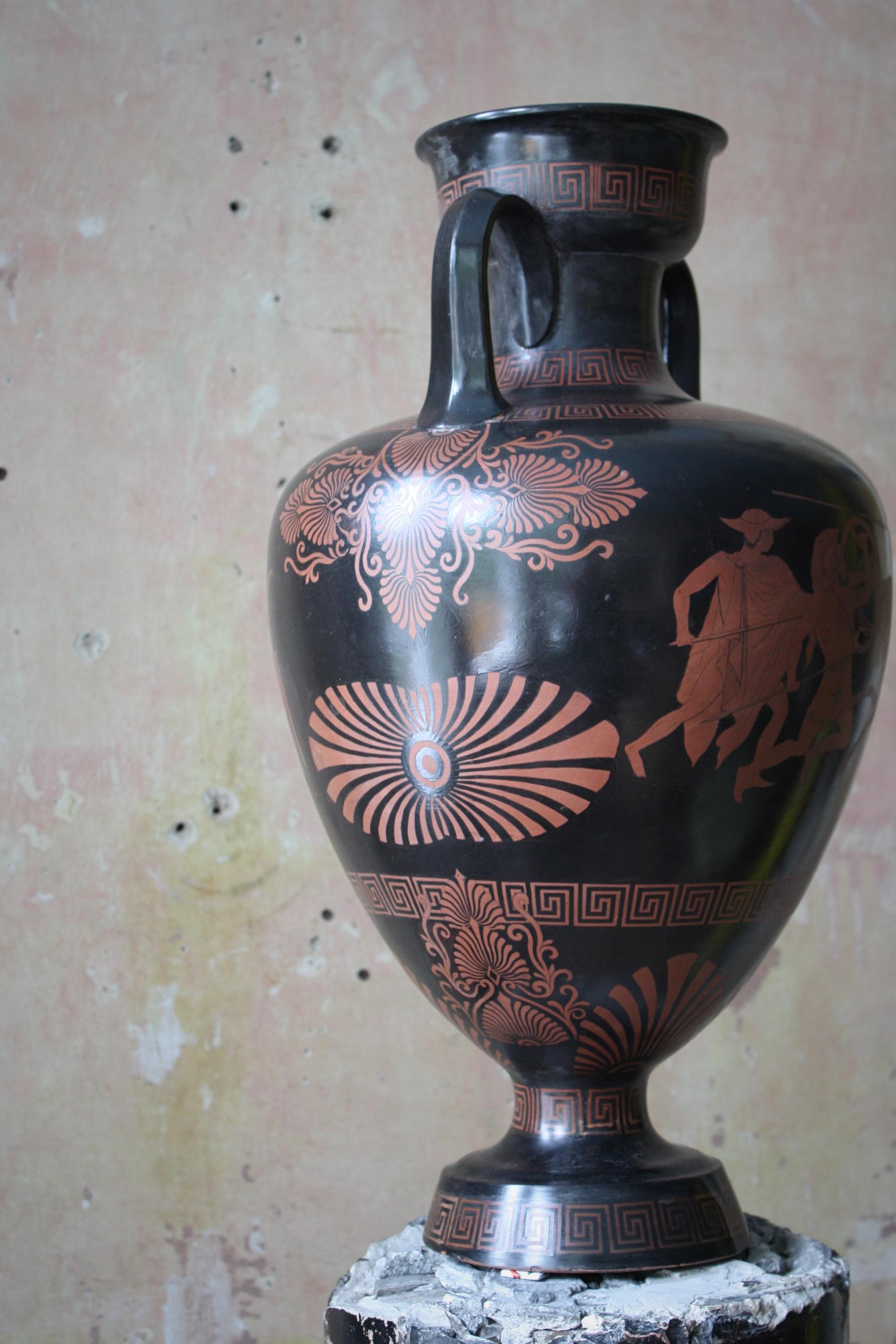 19th Century Huge Terracotta Amphora Jar/Vase Etruscan Greek Grand Tour 8