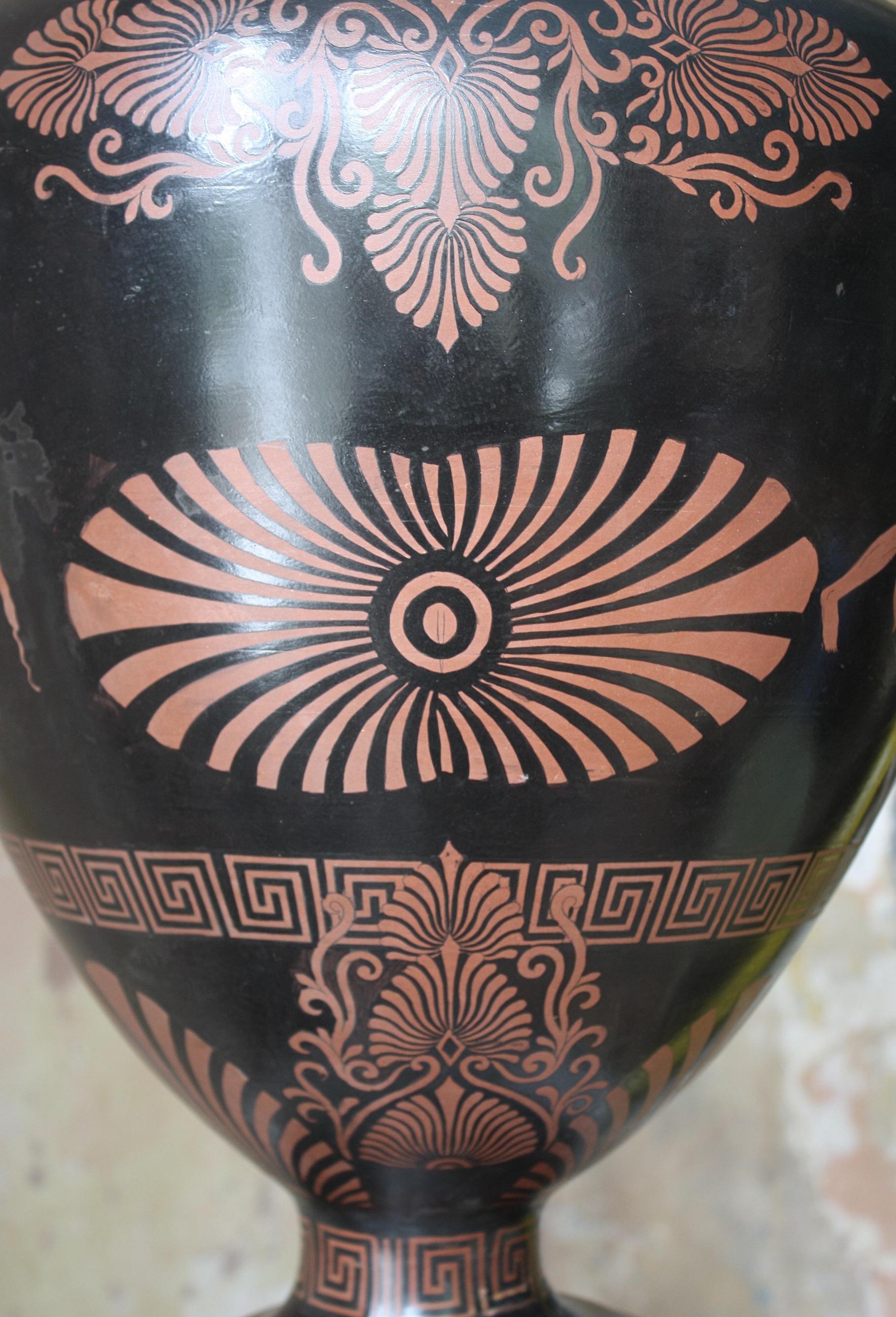 19th Century Huge Terracotta Amphora Jar/Vase Etruscan Greek Grand Tour 10