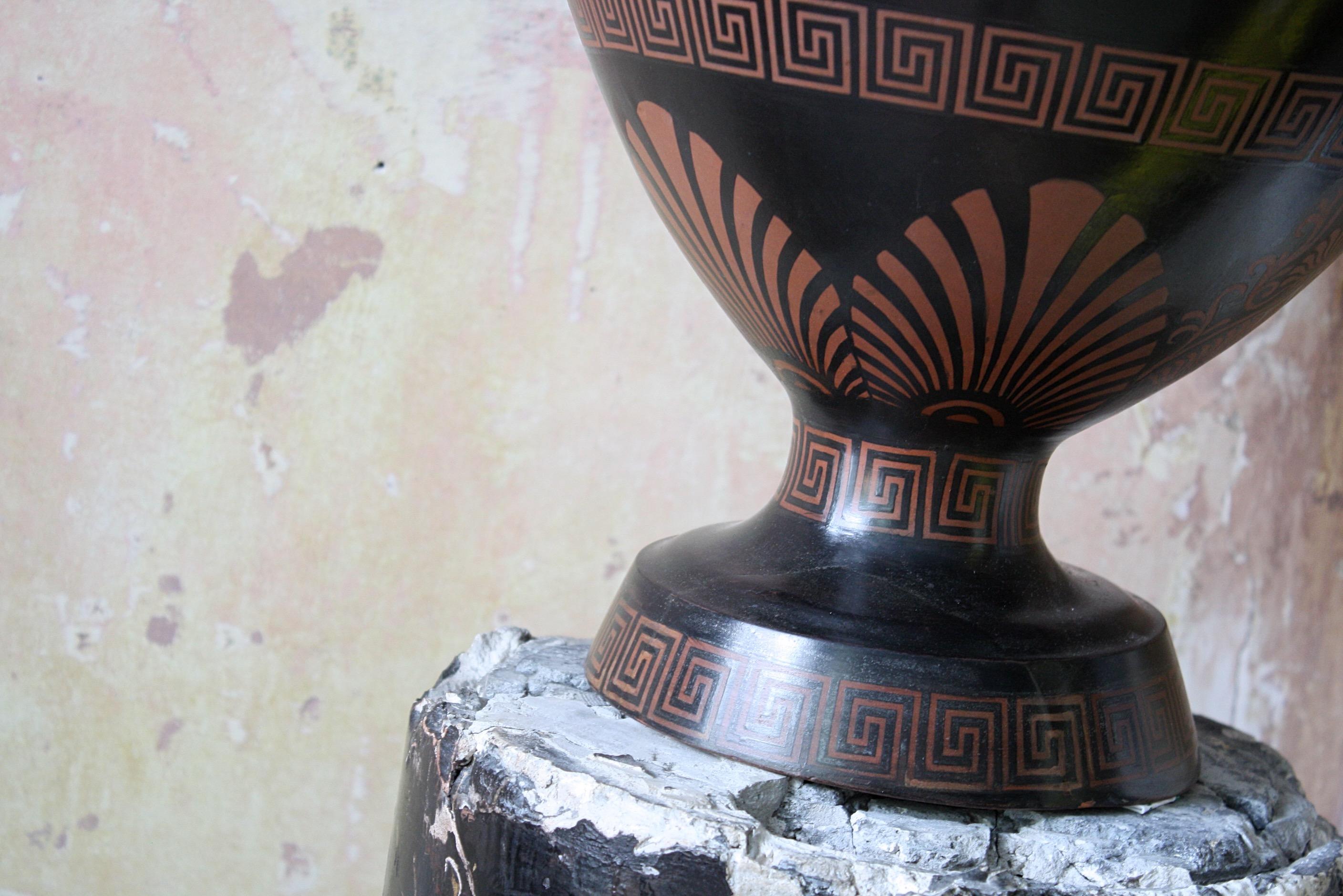 19th Century Huge Terracotta Amphora Jar/Vase Etruscan Greek Grand Tour 1