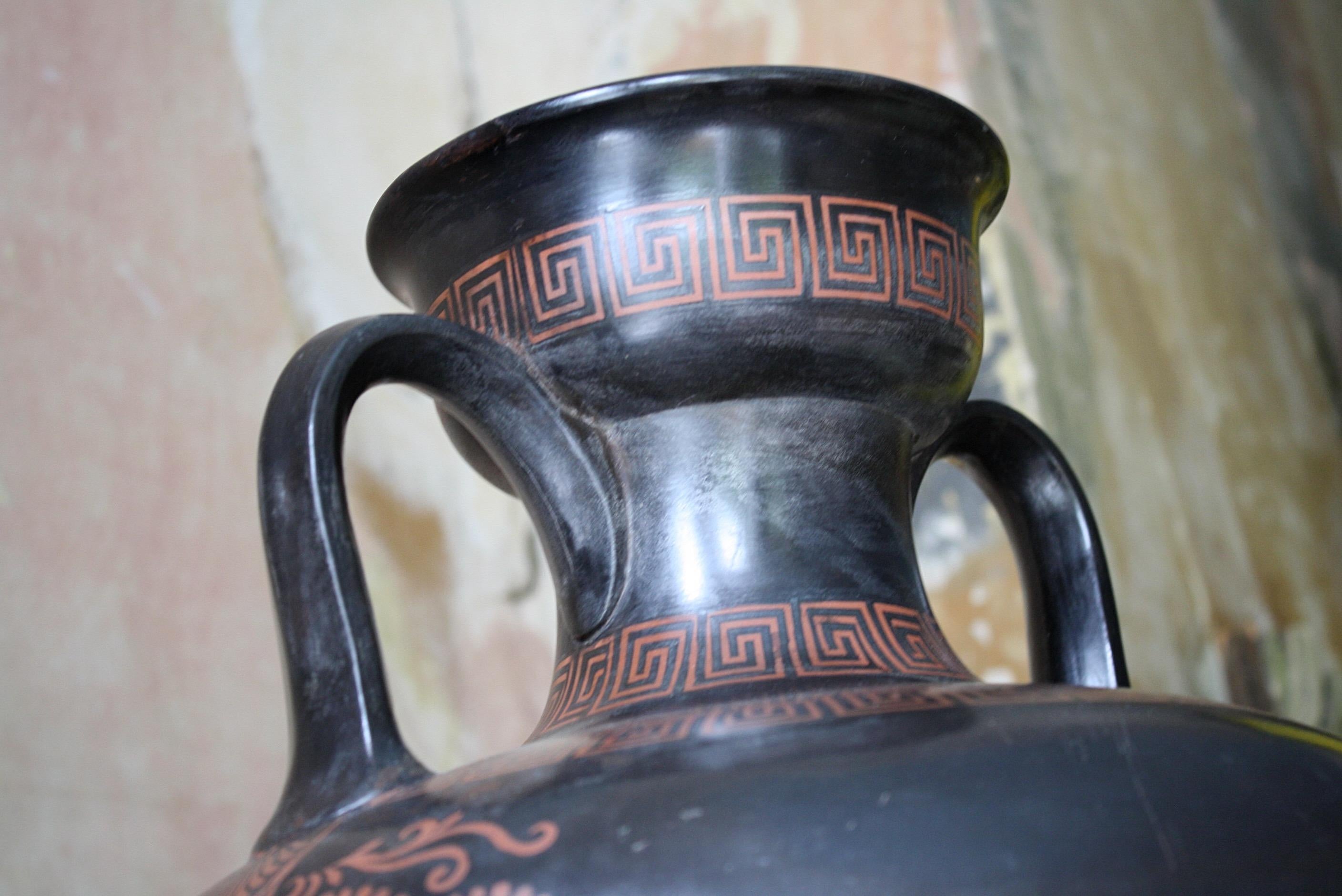 19th Century Huge Terracotta Amphora Jar/Vase Etruscan Greek Grand Tour 4