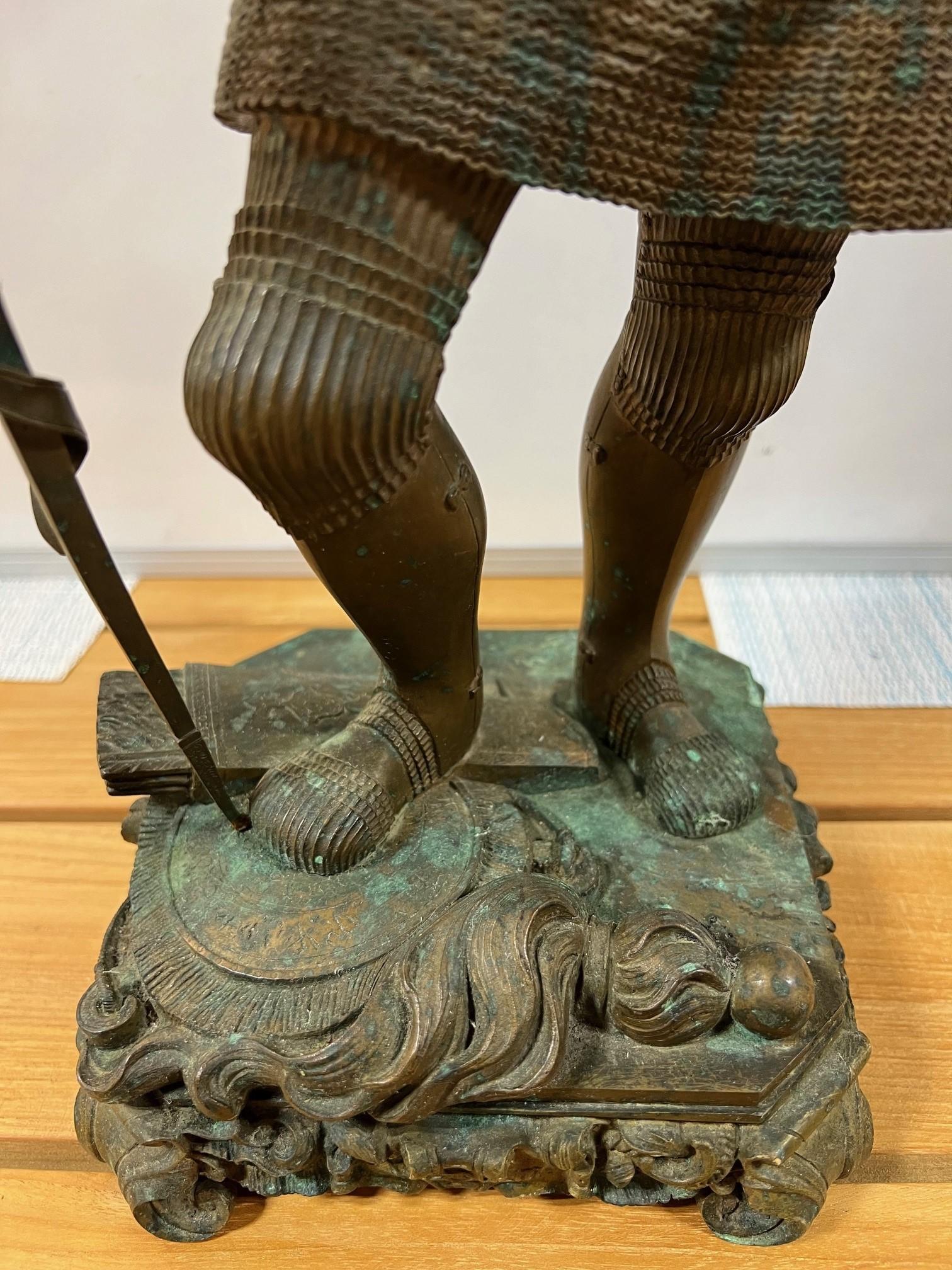 Bronzo Scultura di cavaliere in bronzo Hugo Frantiska Salm del XIX secolo in vendita