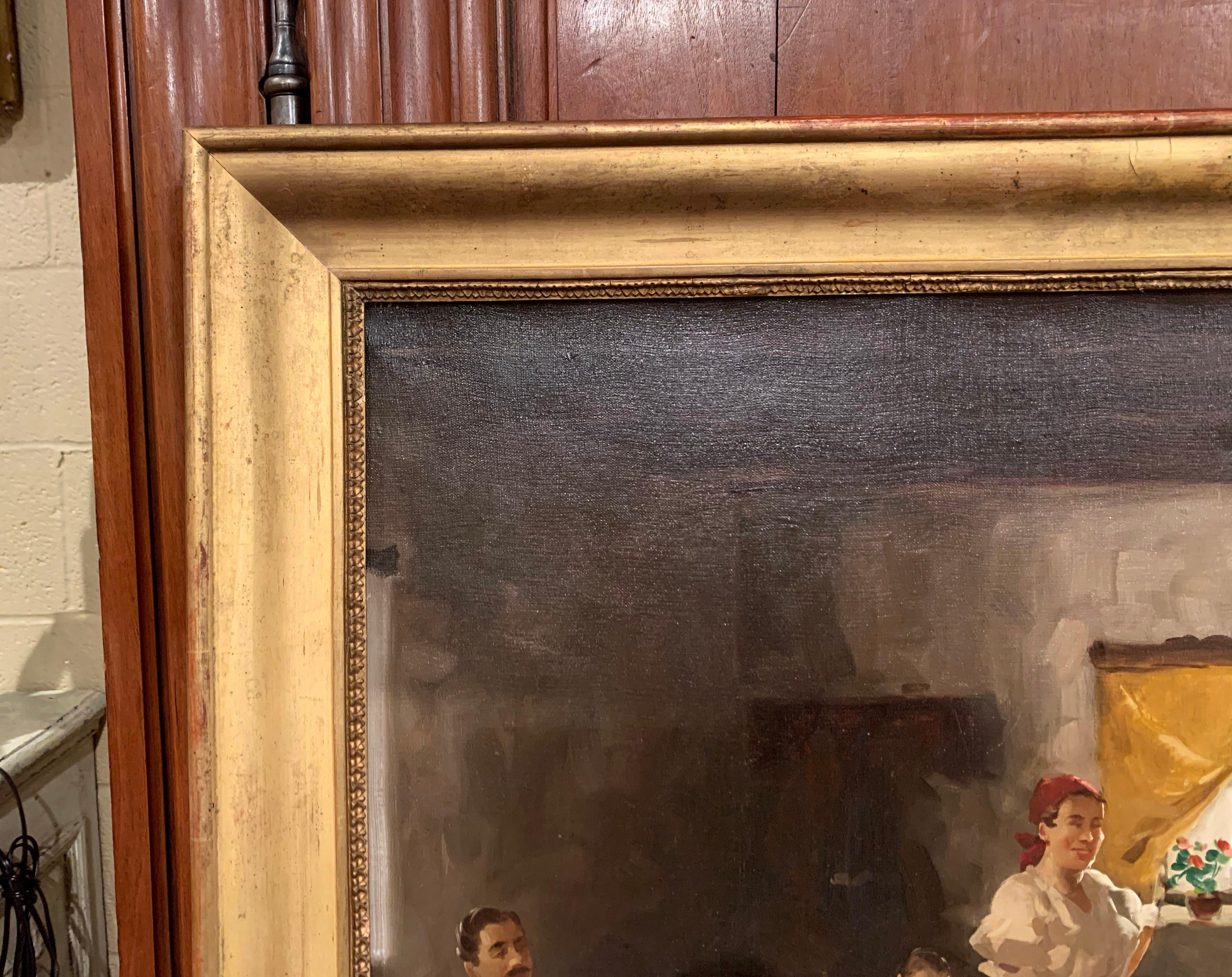 Ungarisches Gemälde des 19. Jahrhunderts:: Öl auf Leinwand in vergoldetem Rahmen:: signiert und datiert:: 1897 im Angebot 4