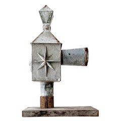 Jardinière hongroise du 19ème siècle à fragment de sabot en zinc